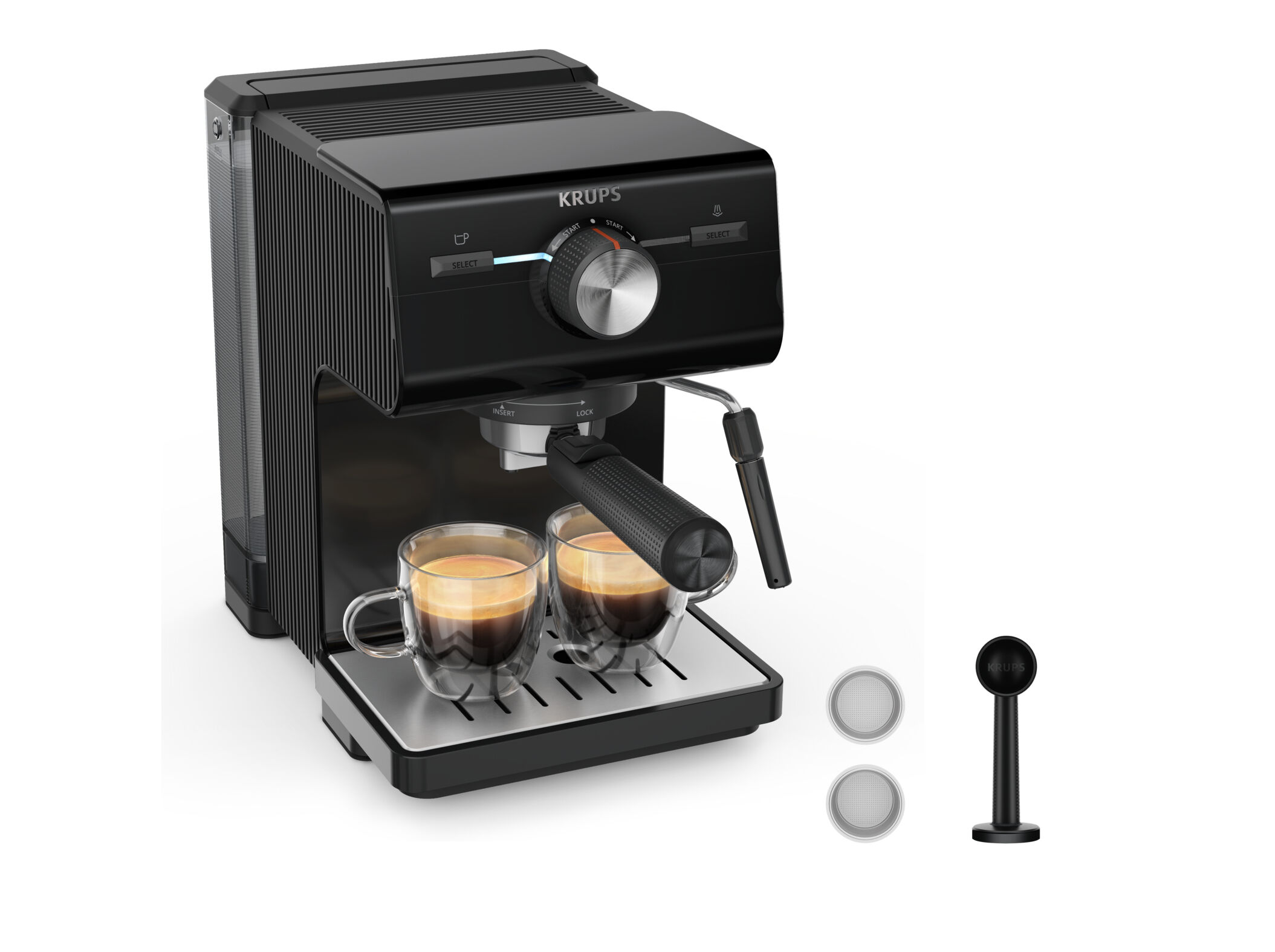 M&Aacute;QUINA DE CAF&Eacute; EXPRESSO MANUAL KRUPS XP381810 AUTHENTIC