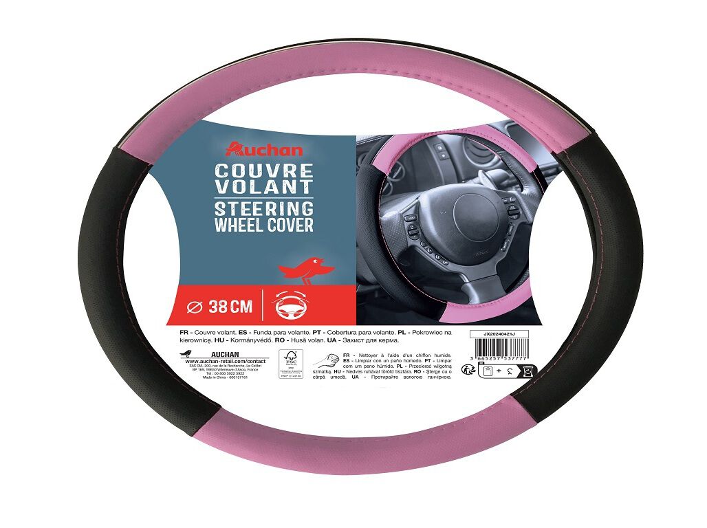 COBERTURAS DE VOLANTE AUCHAN ROSA 1 image number 0