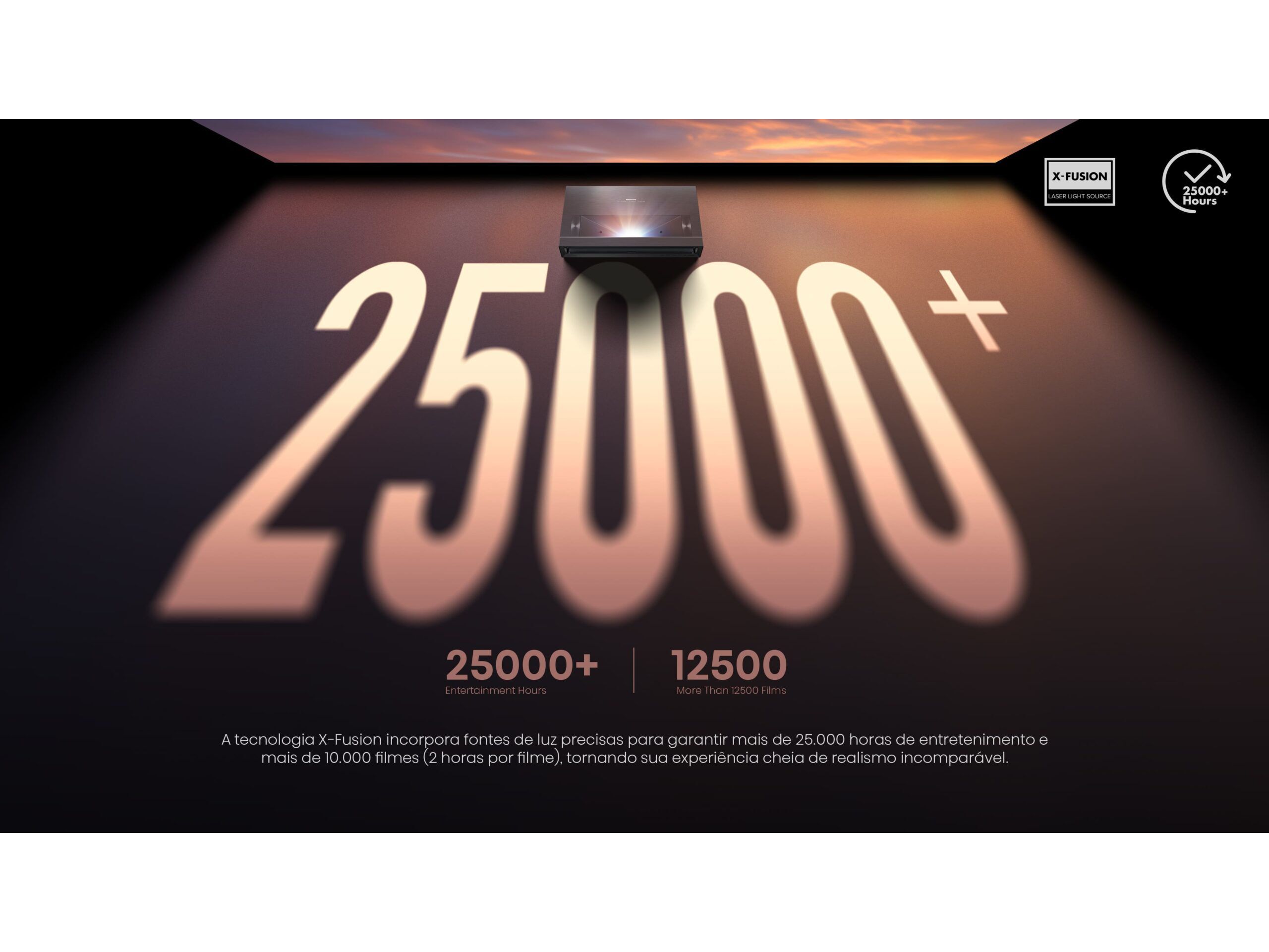 PROJETOR LASER HISENSE PX3-PRO (80" E 150" TRIPLE LASER 4K) image number 20