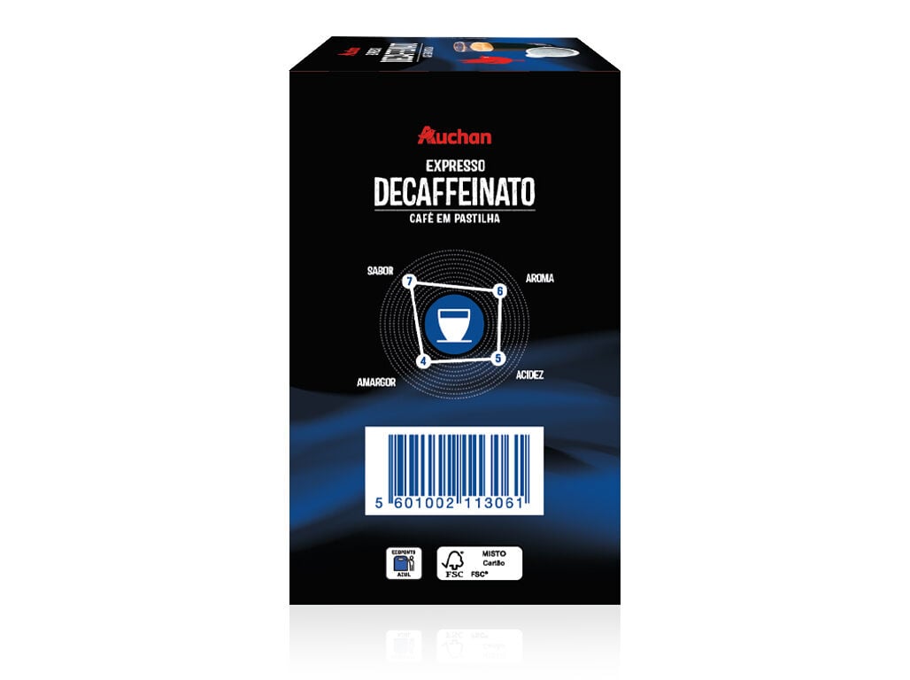PASTILHAS AUCHAN CAF&Eacute; DESCAFEINADO INTENSIDADE 8 15UN image number 2