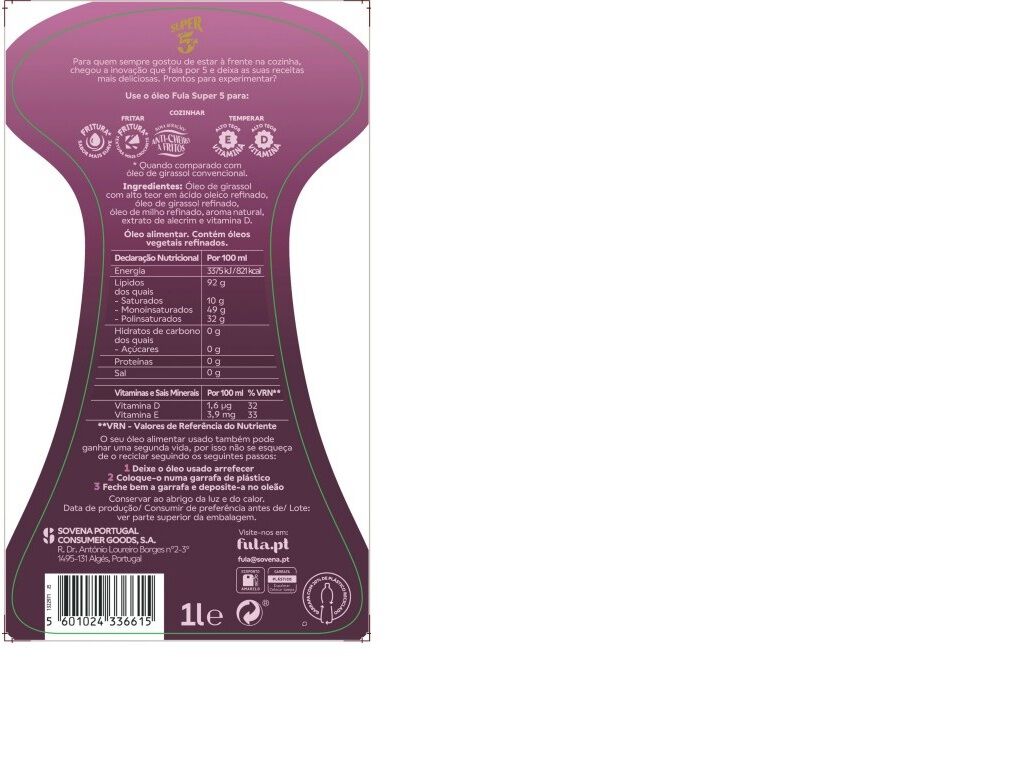 &Oacute;LEO ALIMENTAR FULA SUPER 5 1L image number 1