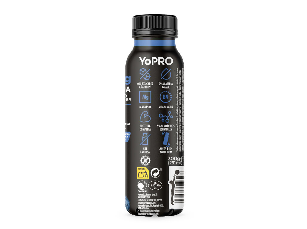 IOGURTE LIQUIDO YOPRO MIRTILO 300G image number 1