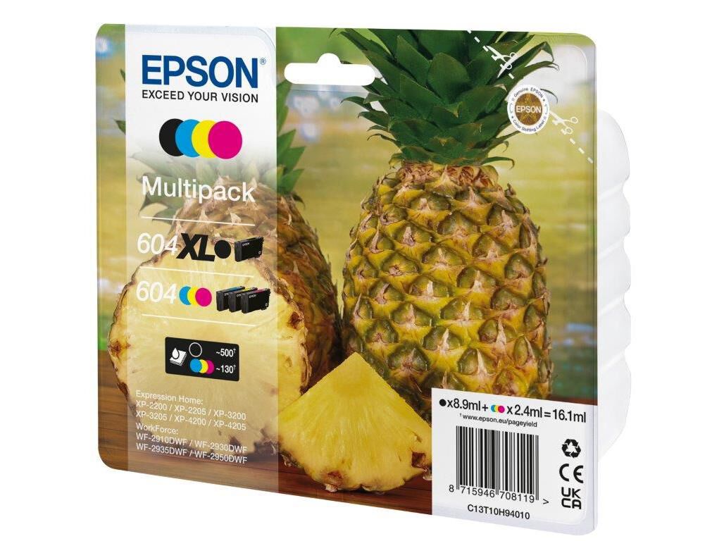 TINTEIRO ORIGINAL EPSON MULTIPACK 4-COLOURS 604 XL BLA image number 1