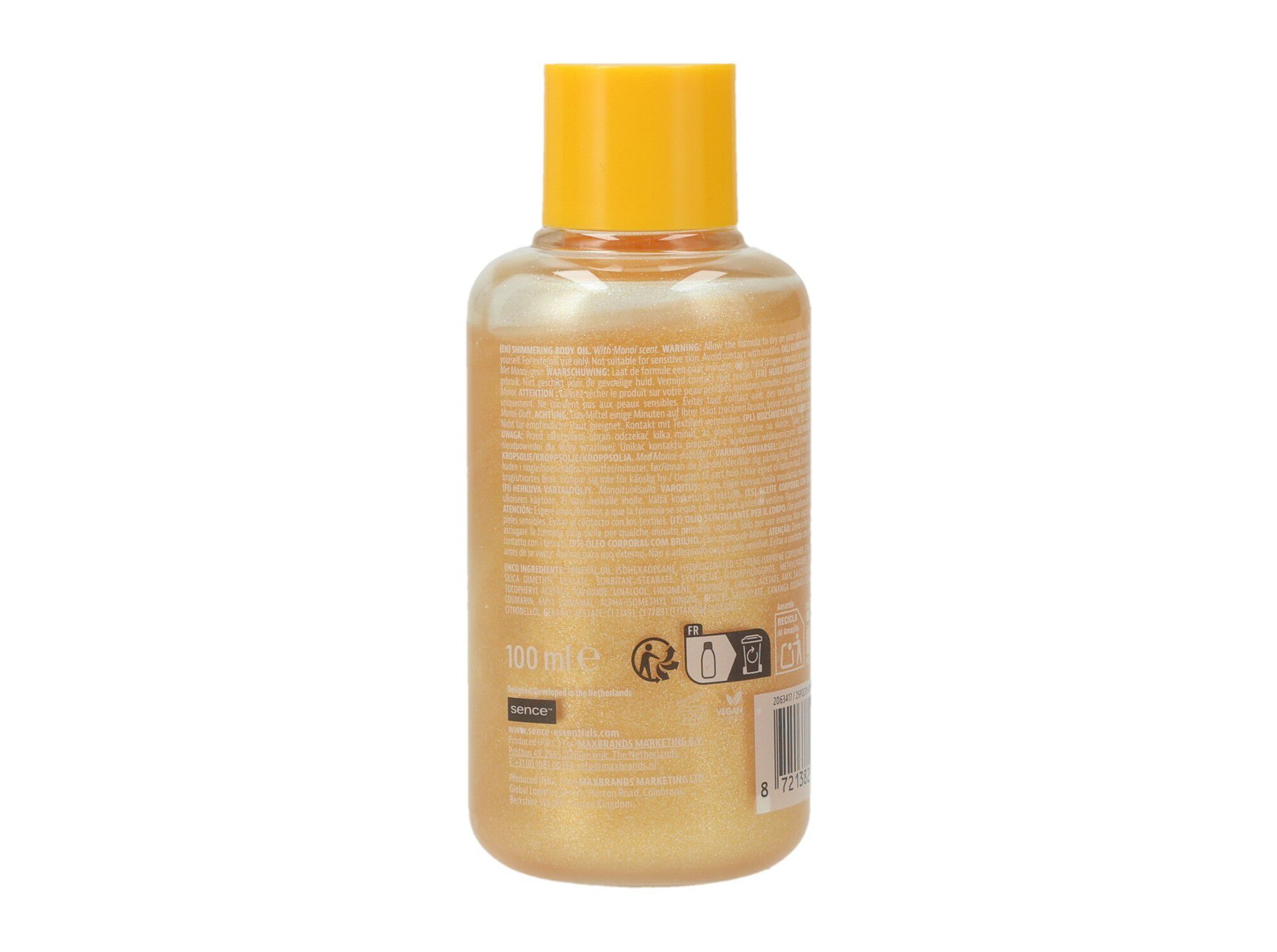 &Oacute;LEO CORPORAL SENCE MONOI COM BRILHOS 100 ML image number 2
