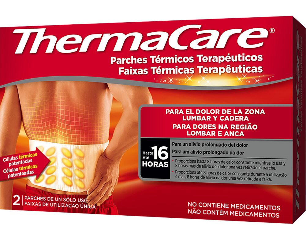 FAIXAS THERMACARE T&Eacute;RMICAS REGI&Atilde;O LOMBAR-ANCA 2UN