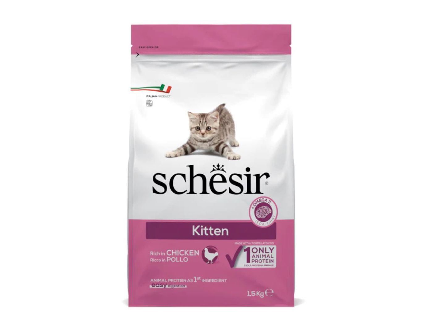 RA&Ccedil;&Atilde;O PARA GATO SCHESIR GATINHOS 1.5KG image number 0