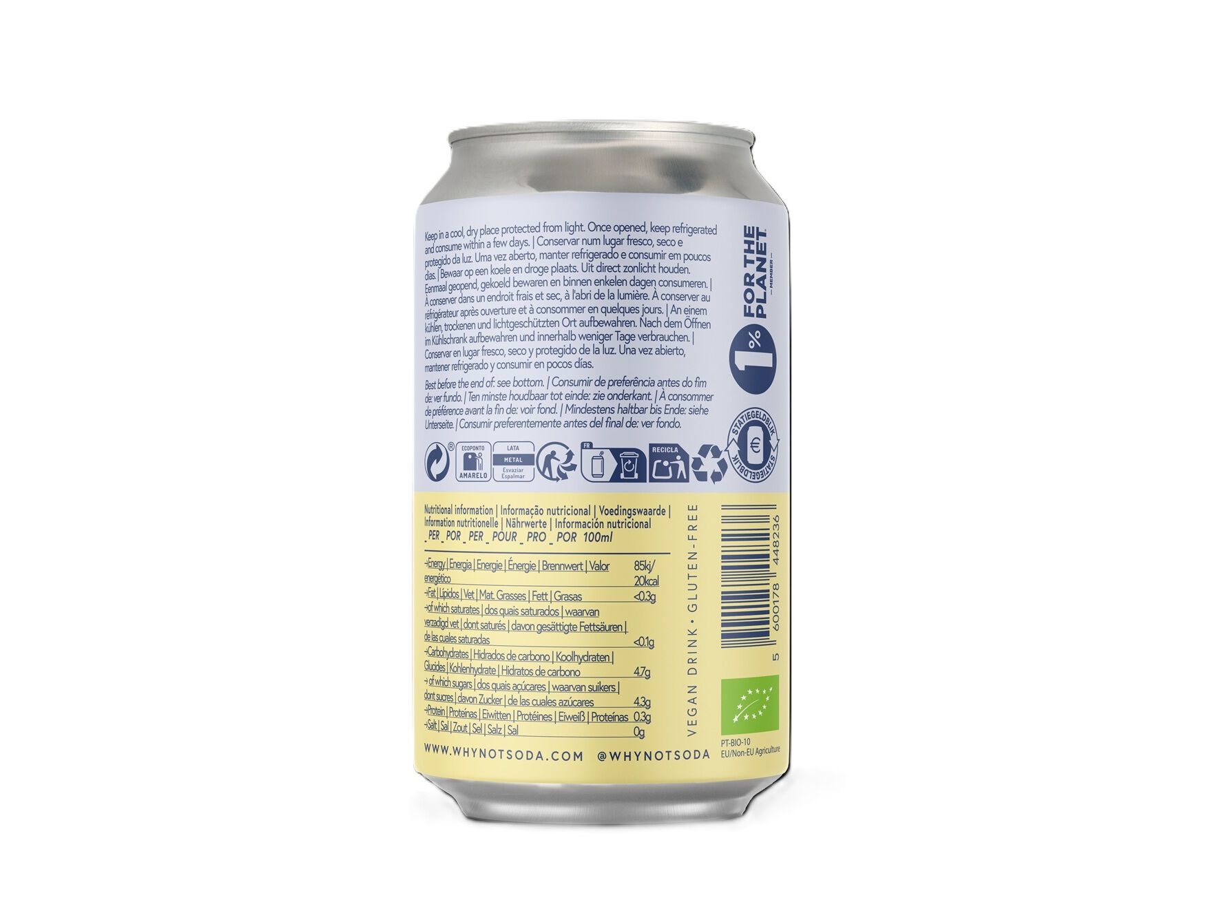 CRAFT SODA WHY NOT LIM&Atilde;O E ERVA MATE 33 CL (SDR) image number 1