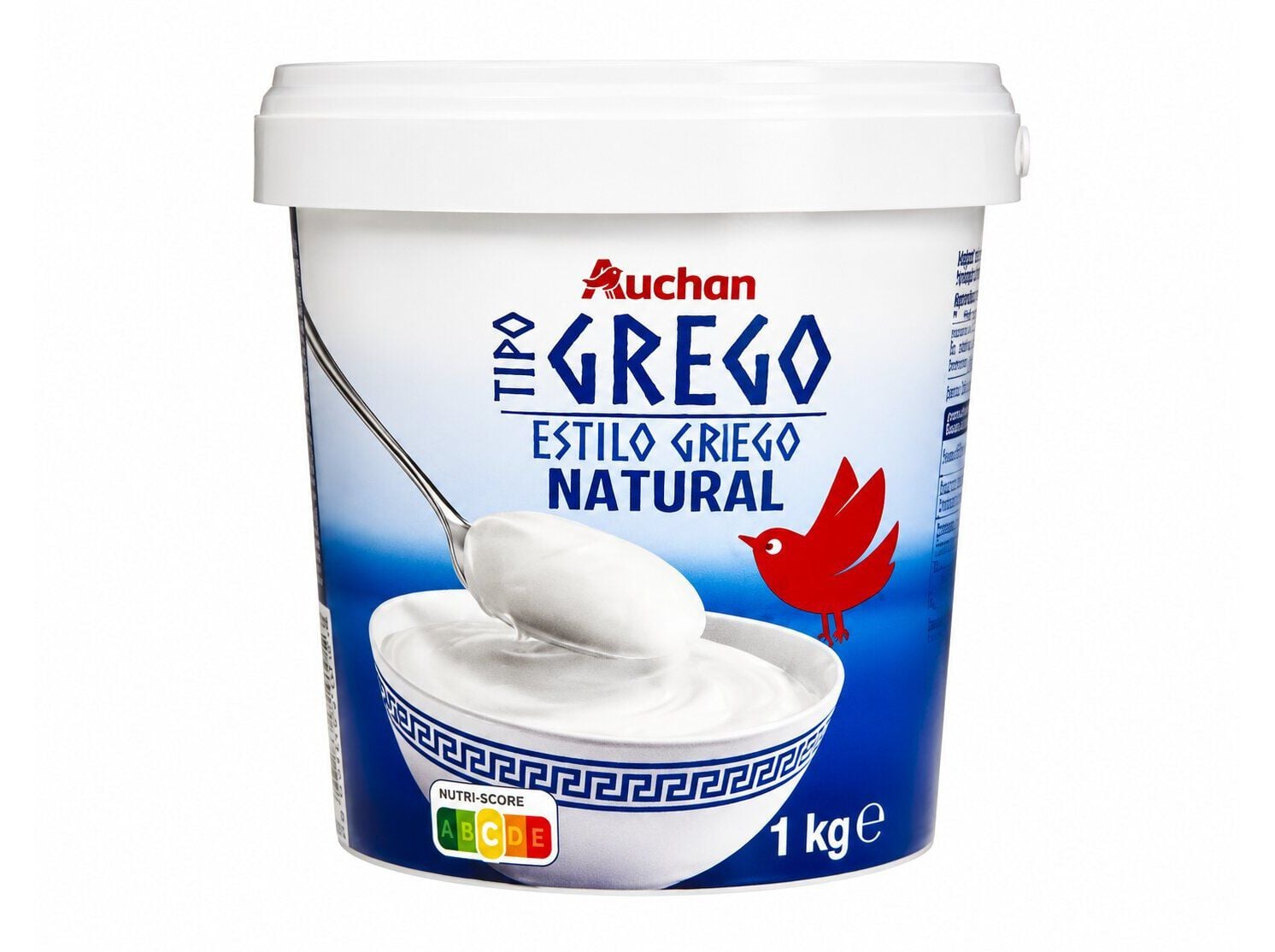 IOGURTE GREGO AUCHAN NATURAL 1KG