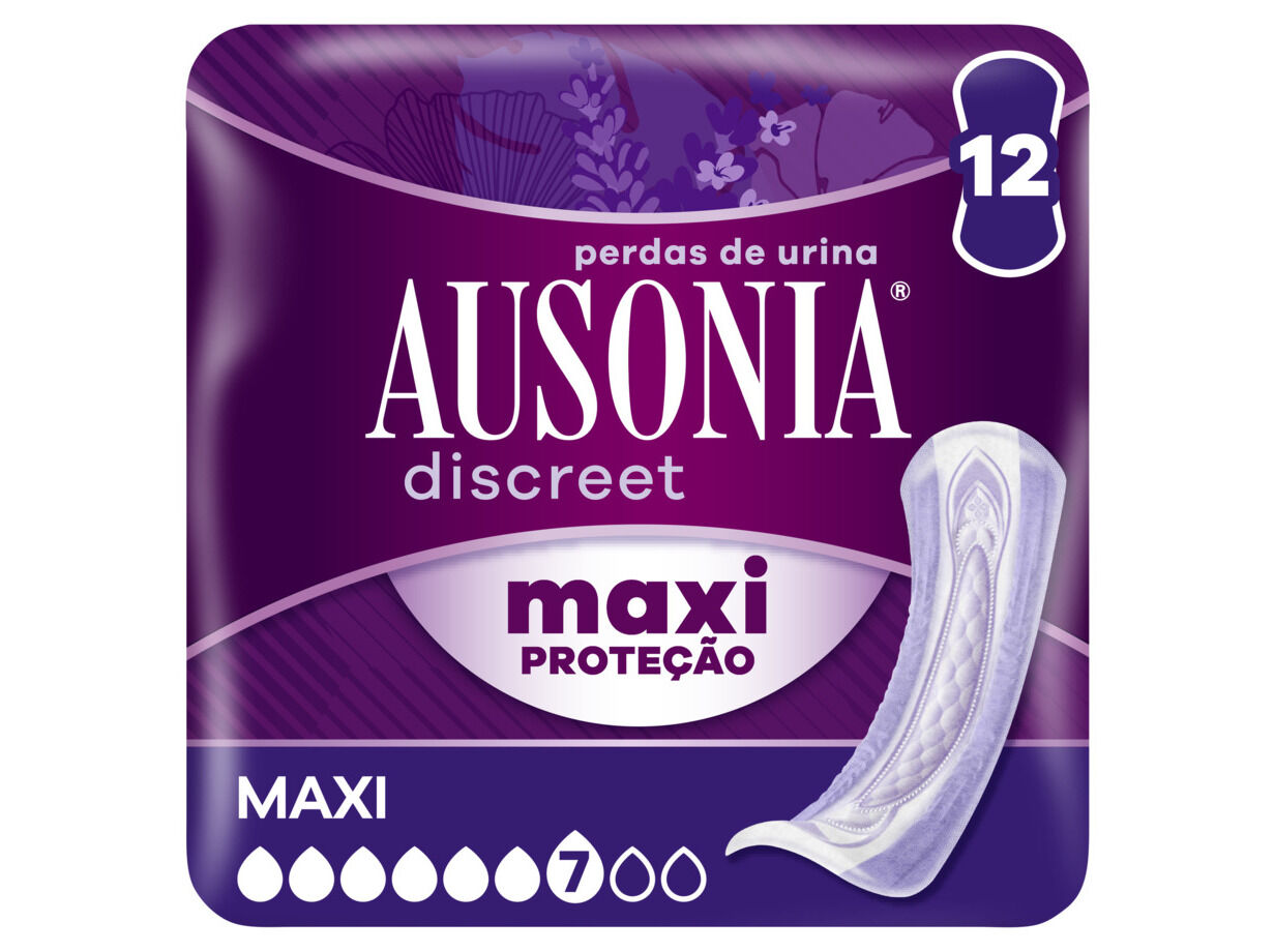 PENSOS INCONTIN&Ecirc;NCIA MAXI NOITE AUSONIA DISCREET 12 UN image number 0