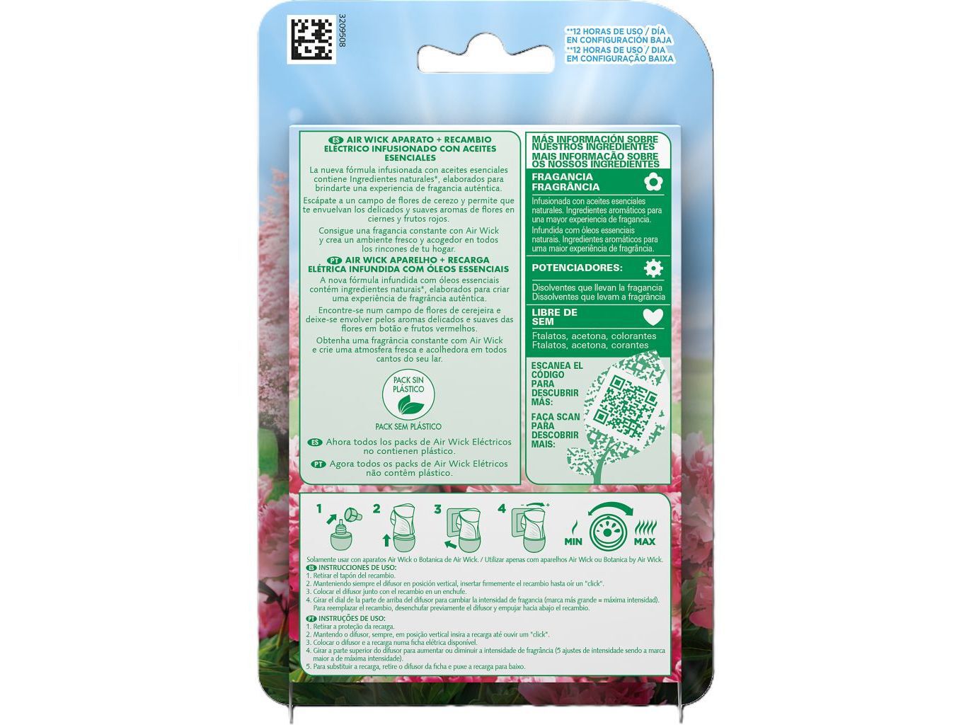 AMBIENTADOR EL&Eacute;TRICO AIRWICK FLOR DE CEREJEIRA APA 1UN image number 1