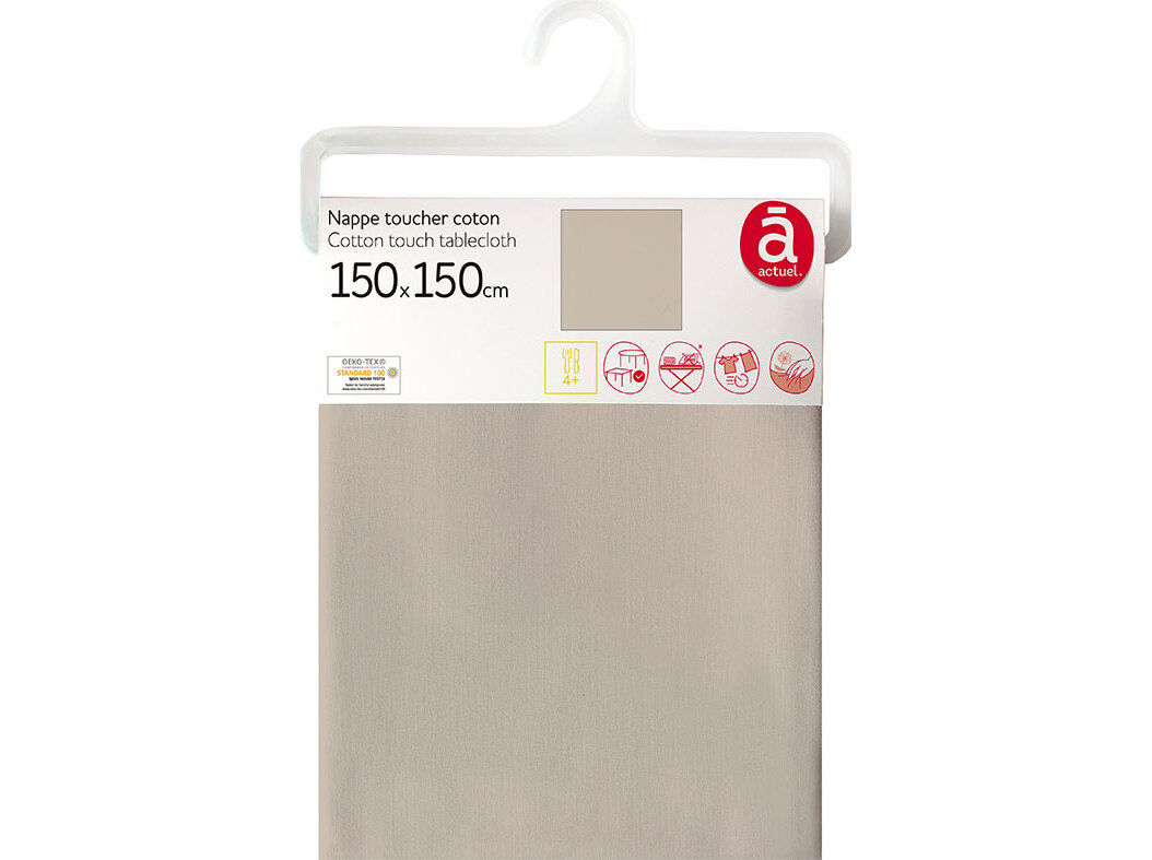 TOALHA MESA 100%POL ACTUEL BEGE 150X150 image number 0