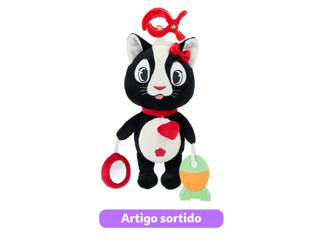 PELUCHE COM ATIVIDADES ONE TWO FUN CLIP ON MODELOS SORTIDOS image number 2