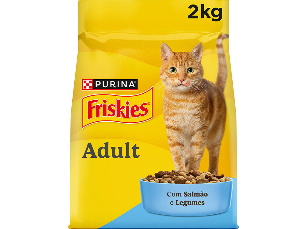 RA&Ccedil;&Atilde;O PARA GATO FRISKIES COM SALM&Atilde;O E VEGETAIS 2KG image number 0