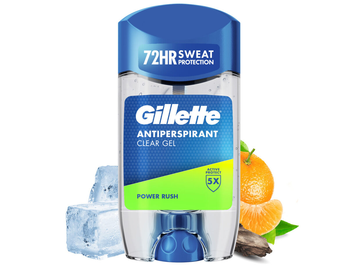 DESODORIZANTE STICK GILLETTE CLEAR GEL POWER RUSH 70 ML image number 0