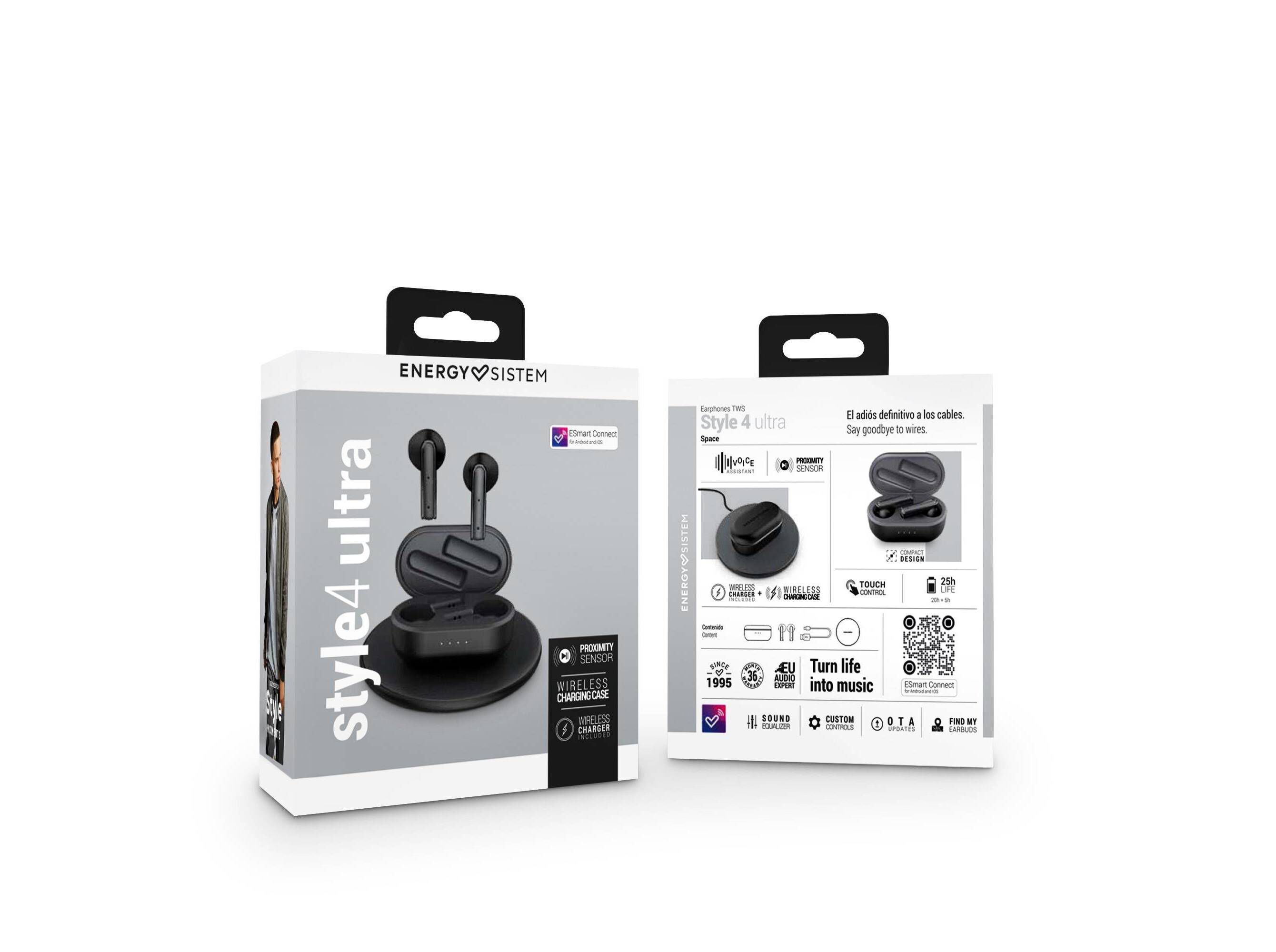 AURICULARES ENERGY SISTEM STYLE 4 ULTRA PRETO image number 5