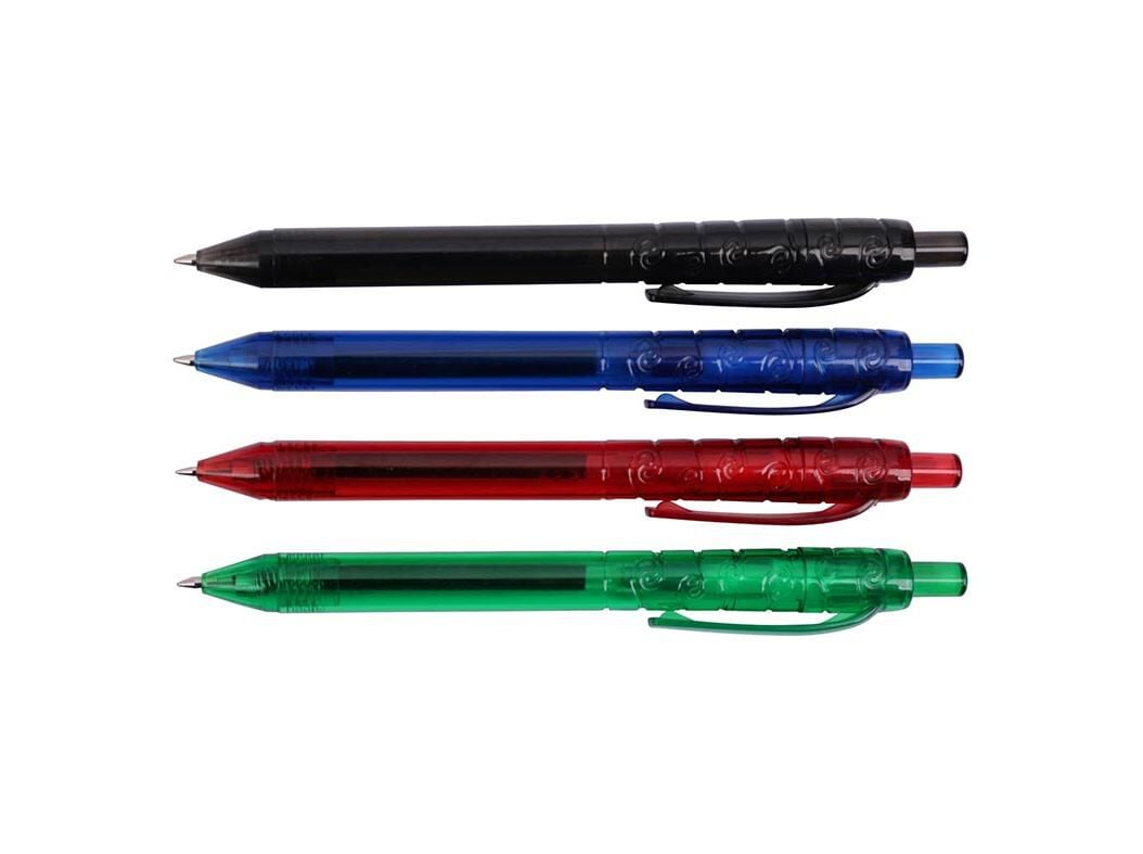 CONJUNTO DE 4 ESFEROGR&Aacute;FICAS AUCHAN RECICLADA image number 2