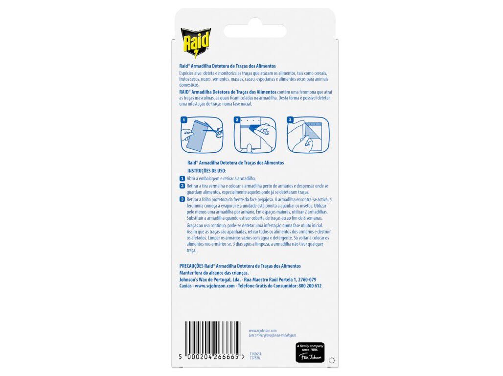 INSECTICIDA RAID ARMADILHA TRA&Ccedil;A DOS ALIMENTOS 3 FOLHAS image number 1