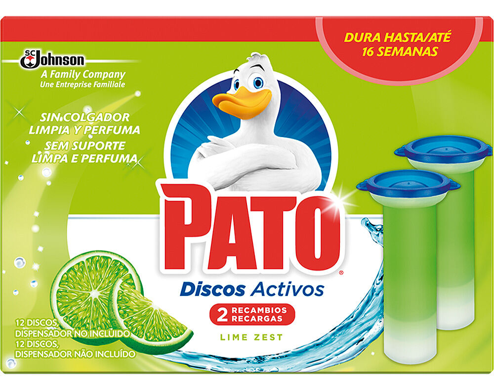 BLOCO PATO SANIT&Aacute;RIO DISCOS ACTIVOS RECARGA LIMA 2X36ML image number 0