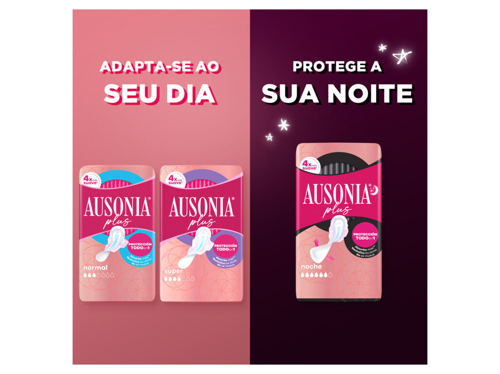 PENSOS HIGI&Eacute;NICOS ULTRAFINA PLUS NOITE AUSONIA 10 UN image number 5