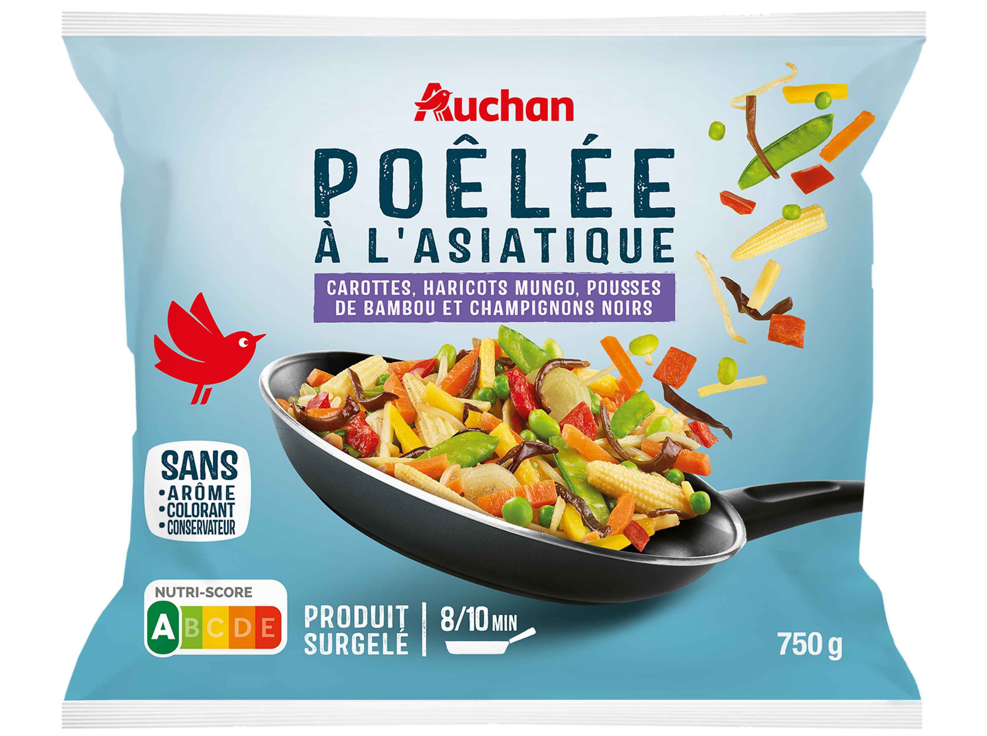 SALTEADO DE LEGUMES AUCHAN ASI&Aacute;TICA 750G