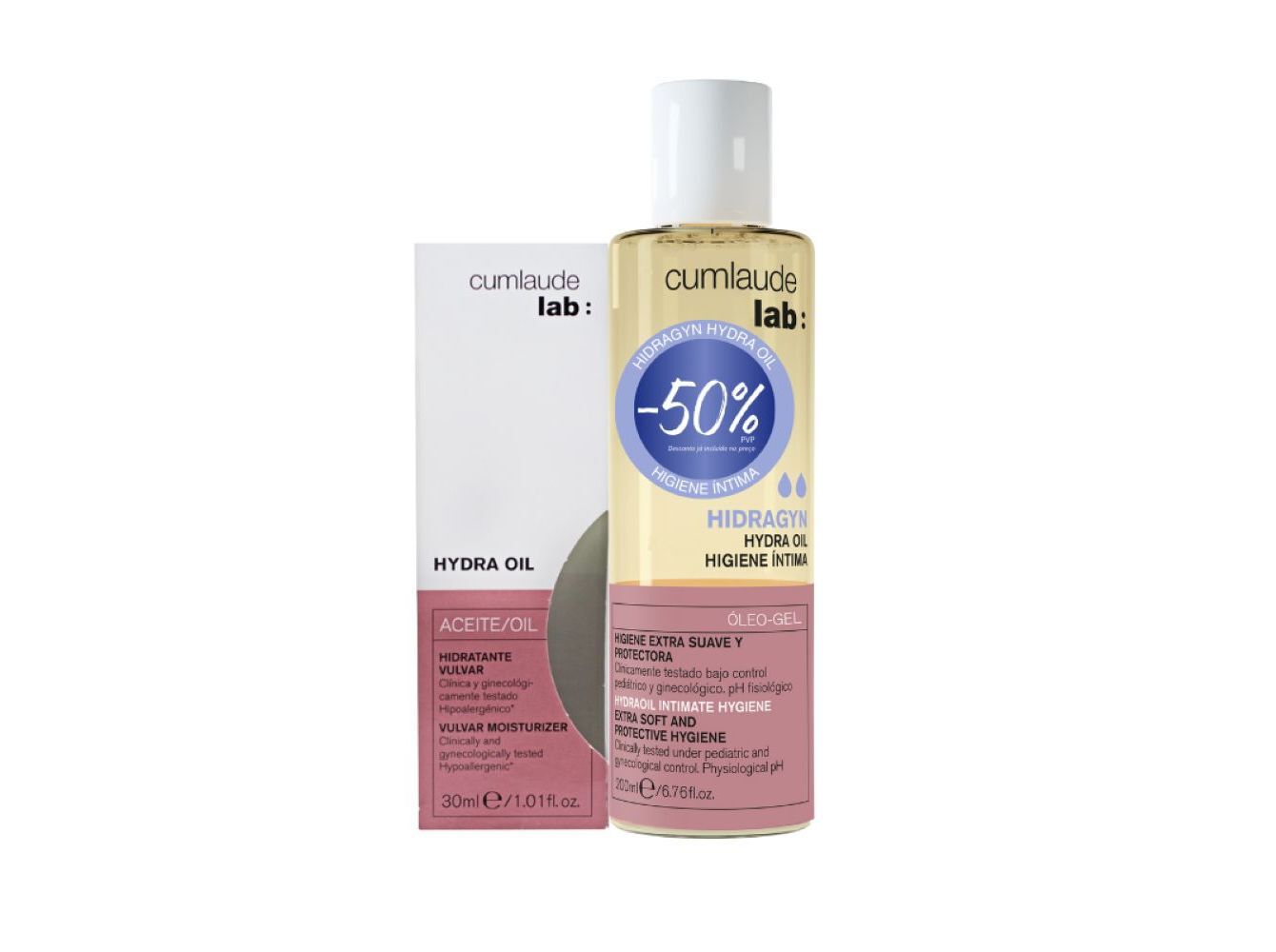 PACK &Oacute;LEO CUMLAUDE HYDRAOIL-50%HYDRAGYN 30+200 ML image number 0