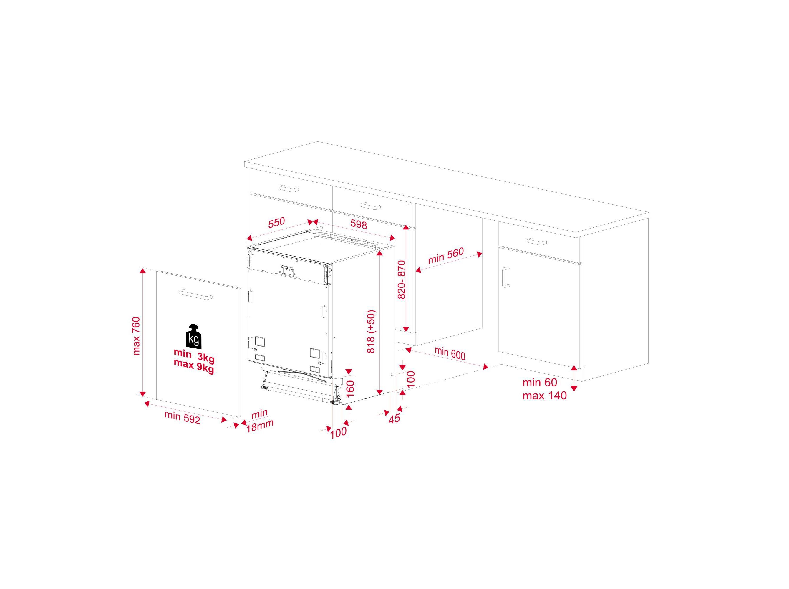 M&Aacute;QUINA DE LAVAR LOI&Ccedil;A DE ENCASTRE TEKA DFI 76950 D 15 CONJUNTOS image number 4