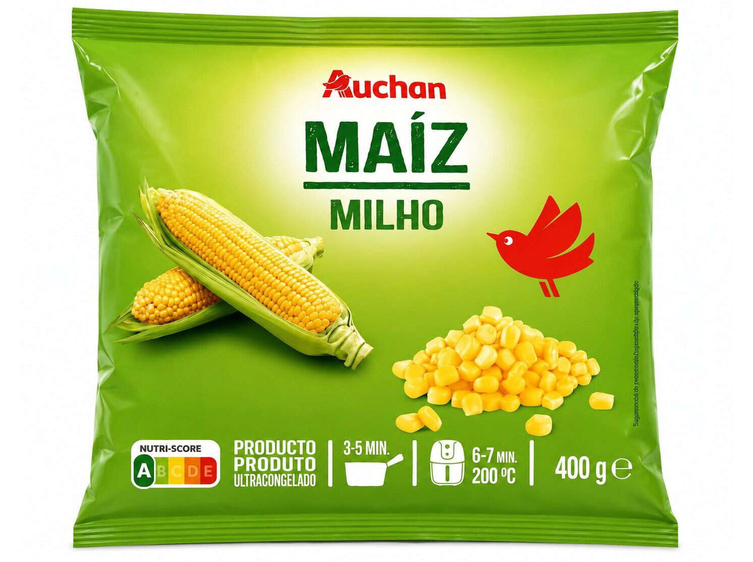 MILHO AUCHAN EM GR&Atilde;O ULTRACONGELADO 400G image number 0