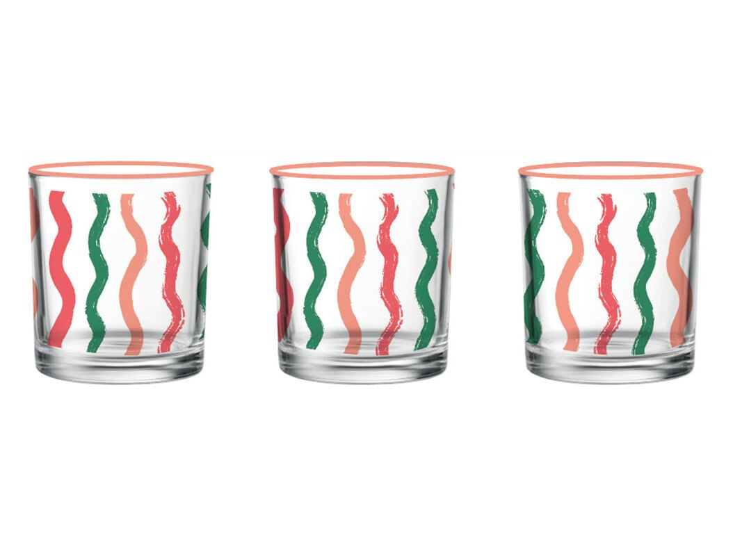 SET 3 COPOS VIDRO ACTUEL ONDAS 25CL image number 0