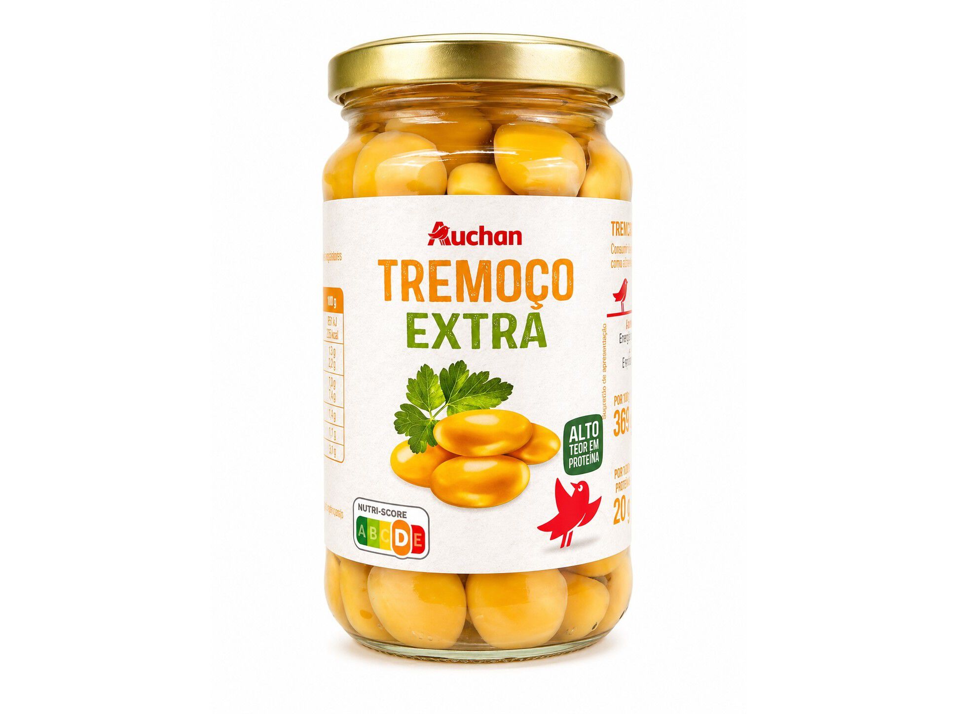 TREMO&Ccedil;O EXTRA AUCHAN FRASCO 370(240)G