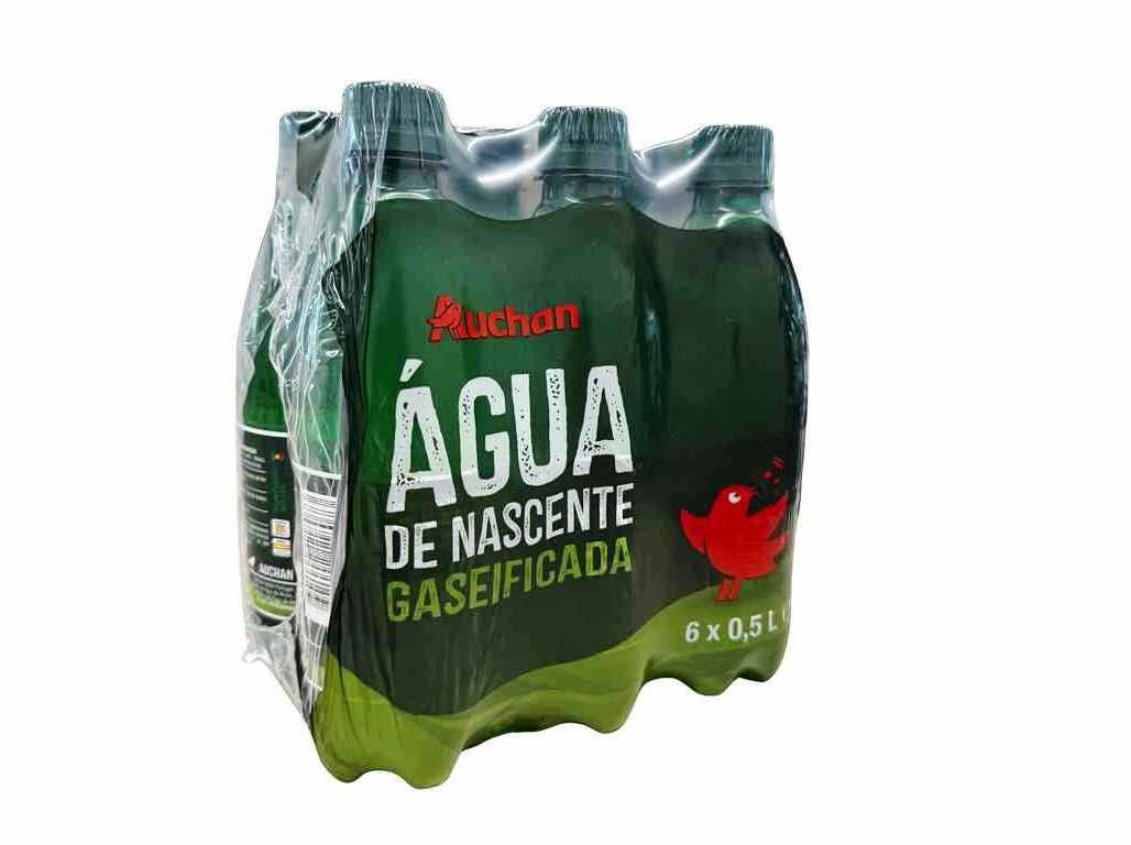 &Aacute;GUA COM G&Aacute;S AUCHAN 6X0.5L