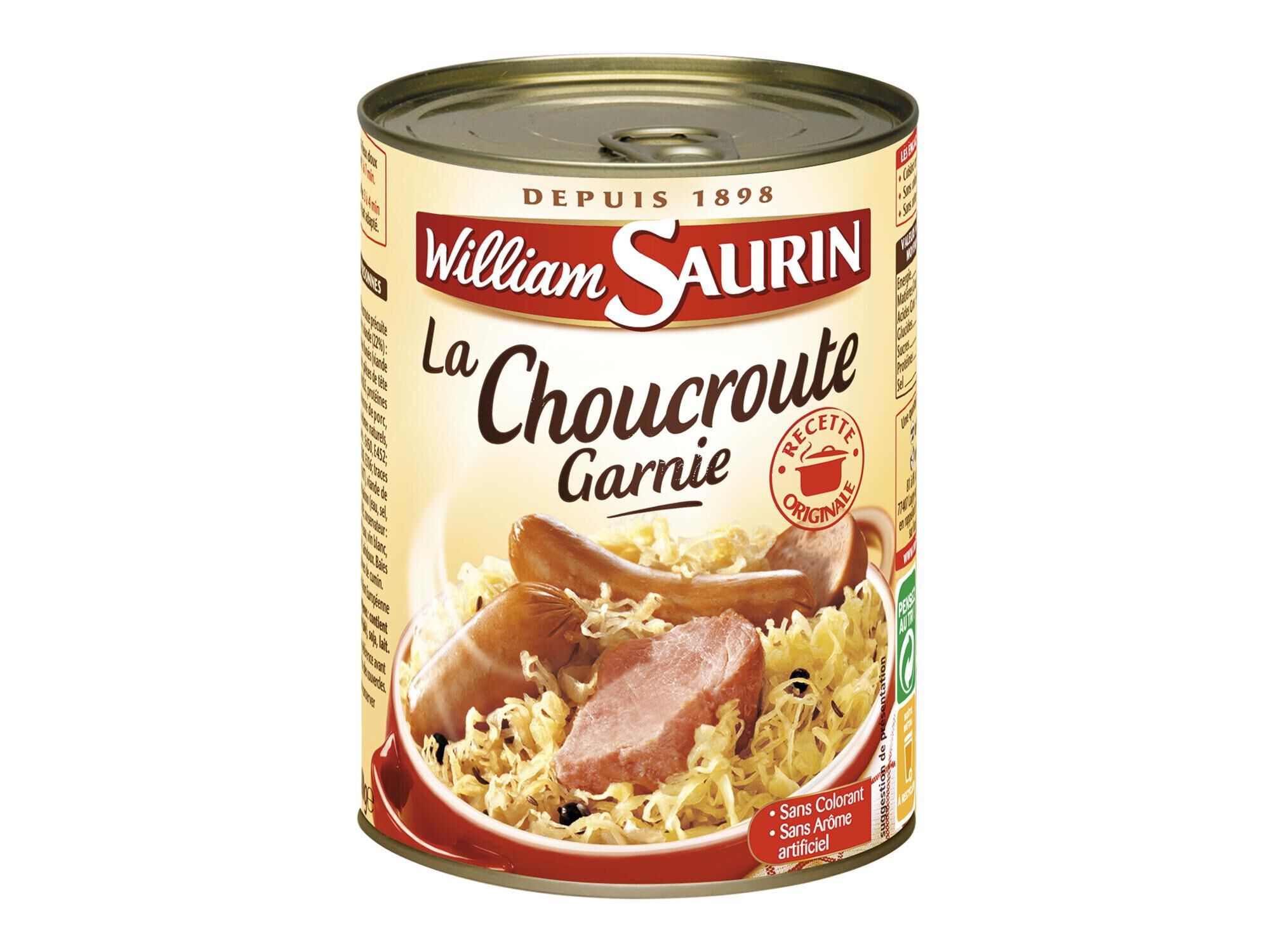 CHUCRUTE ALSACIA WILLIAM SAURIN 400G