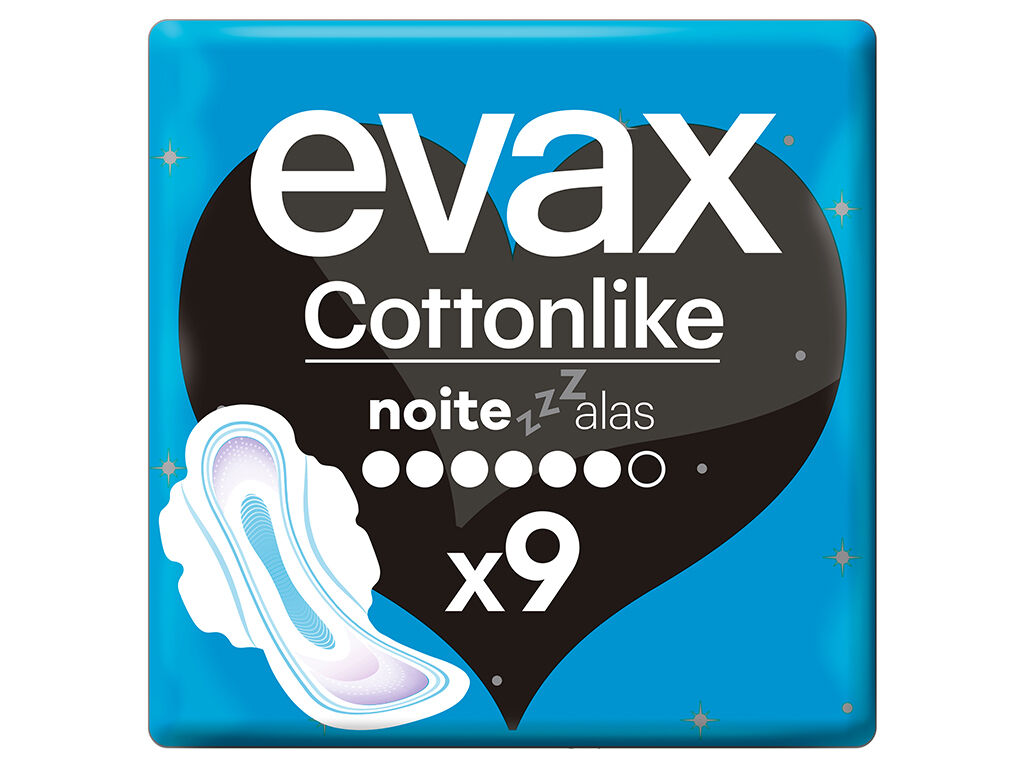 Pensos Higiénicos Liberty Noite Com Abas Evax 9 un