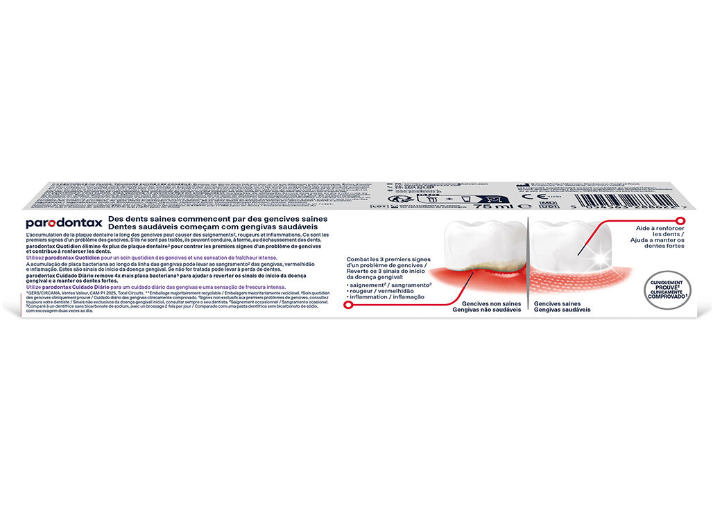PASTA DE DENTES CUIDADO DI&Aacute;RIO PARODONTAX 75ML image number 1