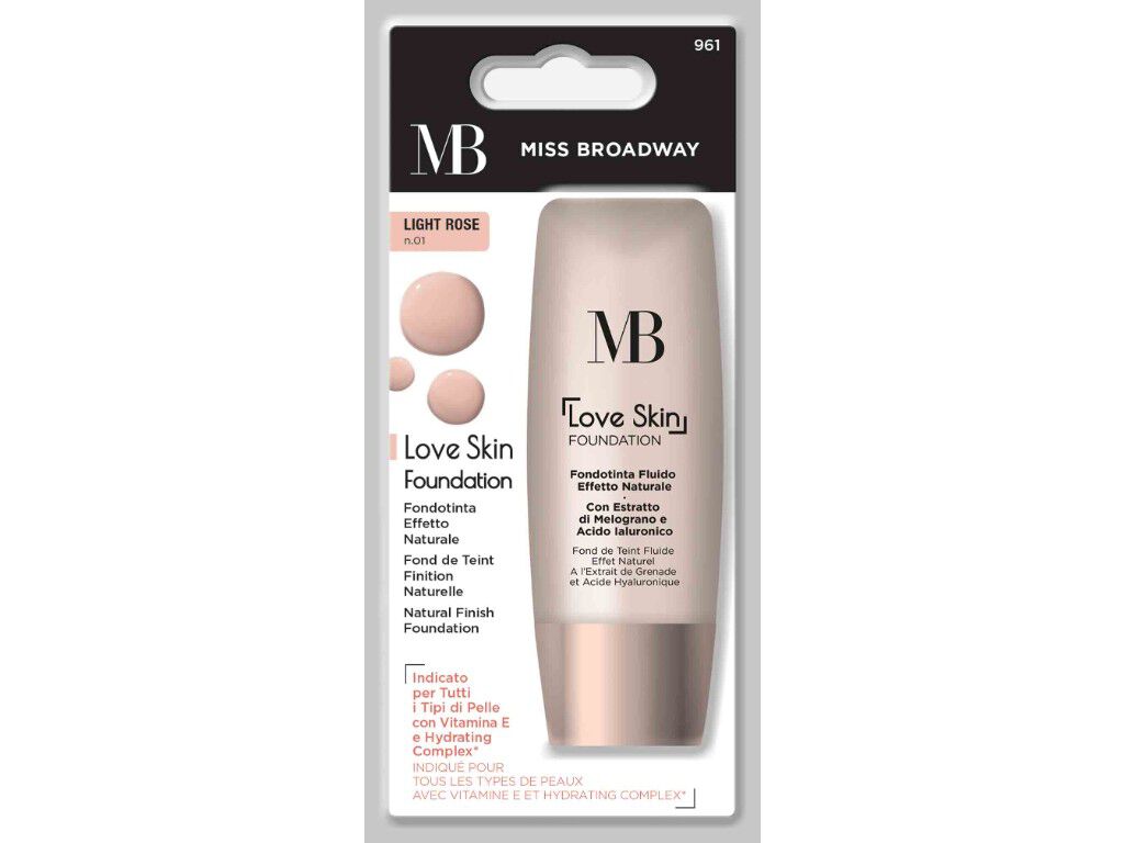 BASE MB MILANO FLU&Iacute;DA LOVE SKIN LIGHT ROSE UN