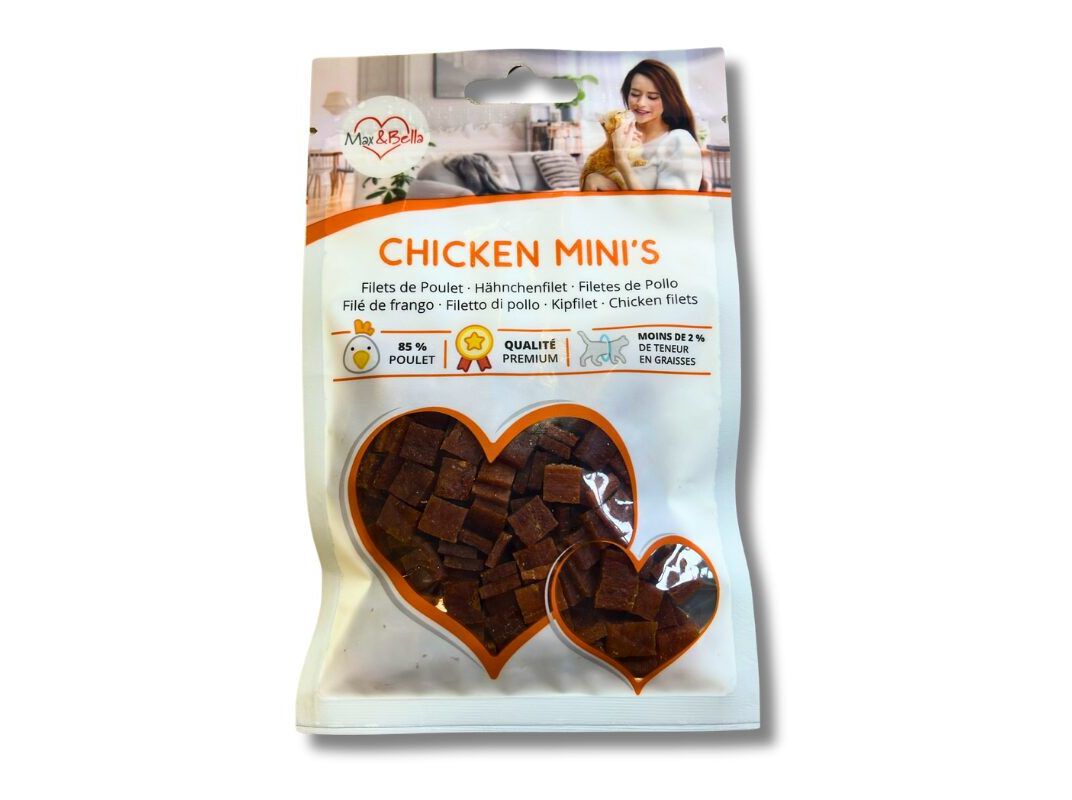 SNACKS GATO MAX&BELLA MINI FRANGO 50G image number 1
