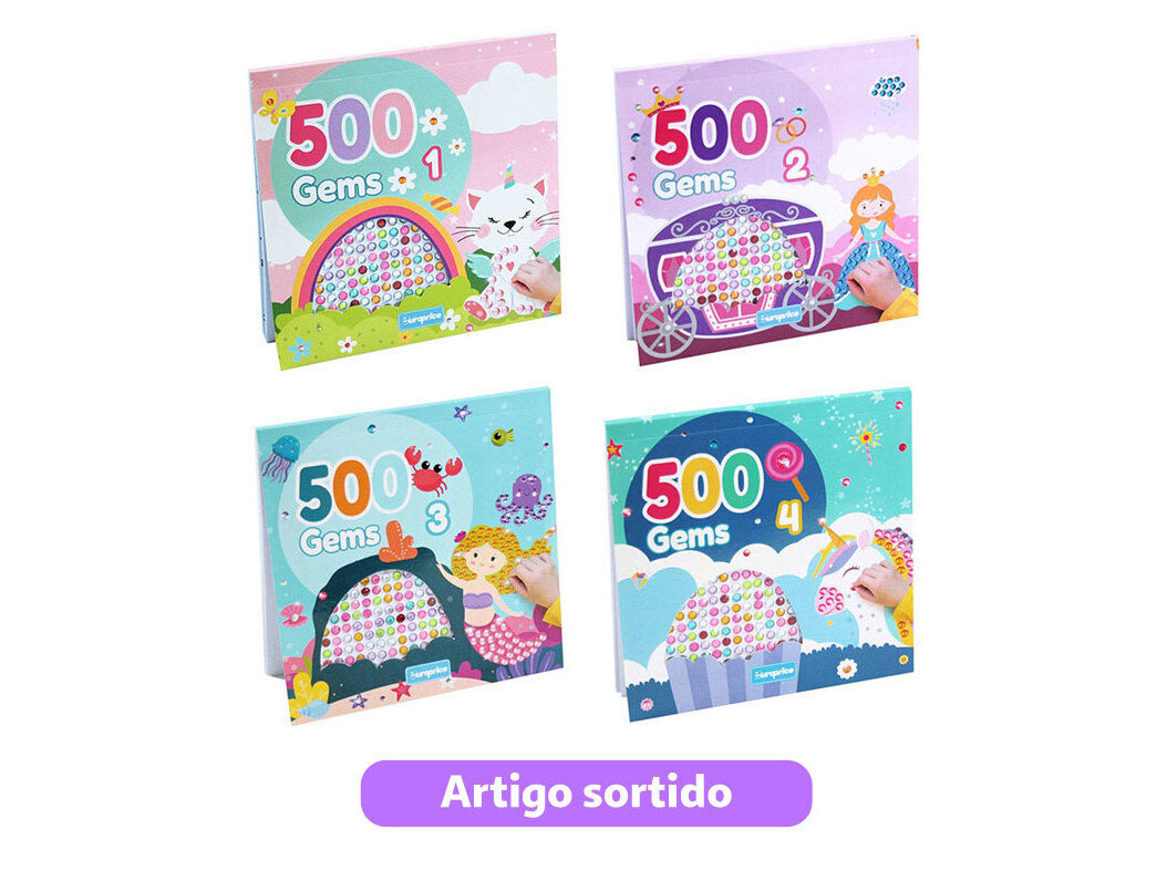 LIVRO 500 GEMS MODELOS SORTIDOS image number 0
