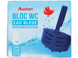BLOCO WC AUCHAN ÁGUA AZUL 2UN