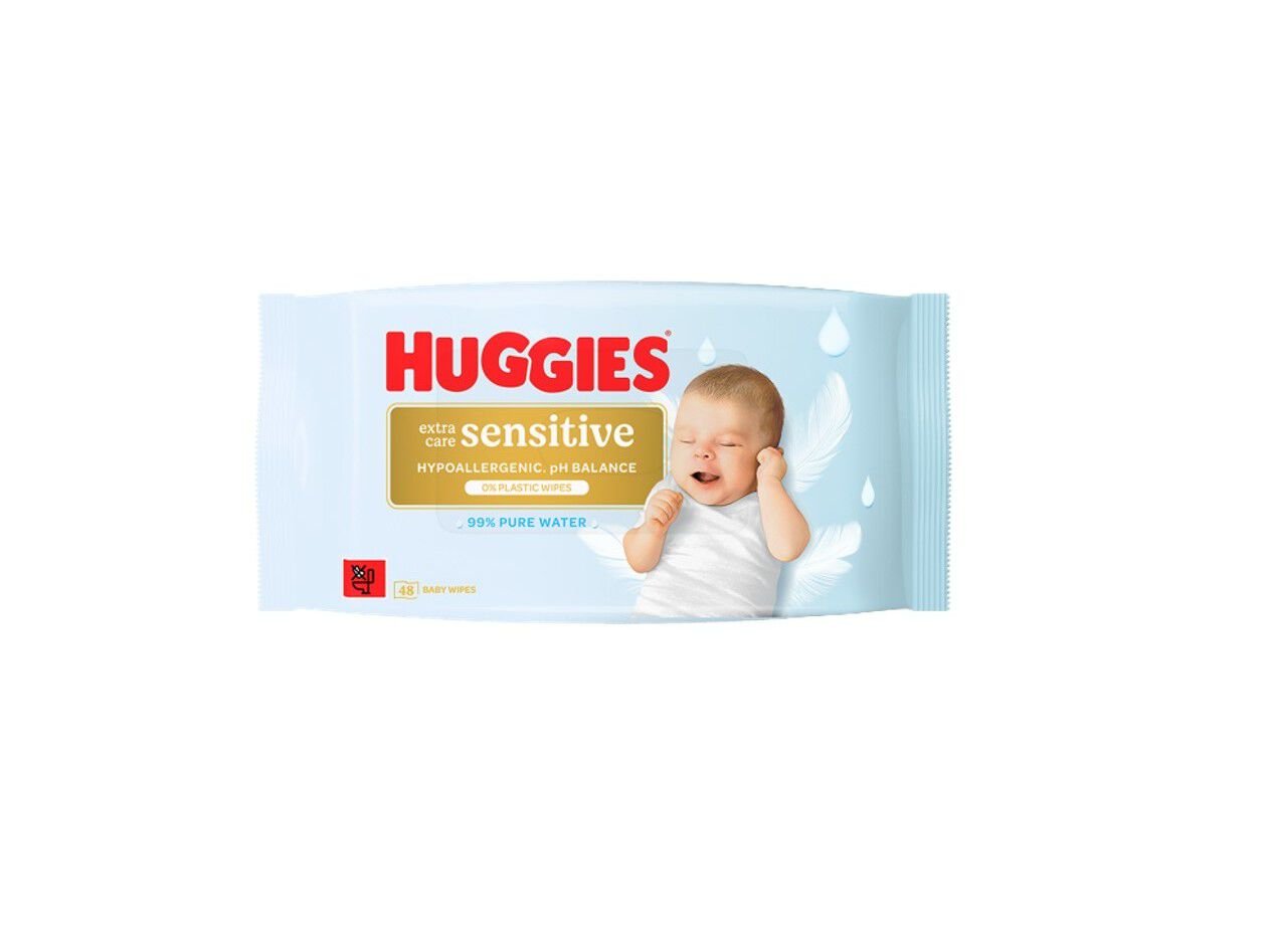 TOALHITAS HUGGIES SENSITIVE 48UN