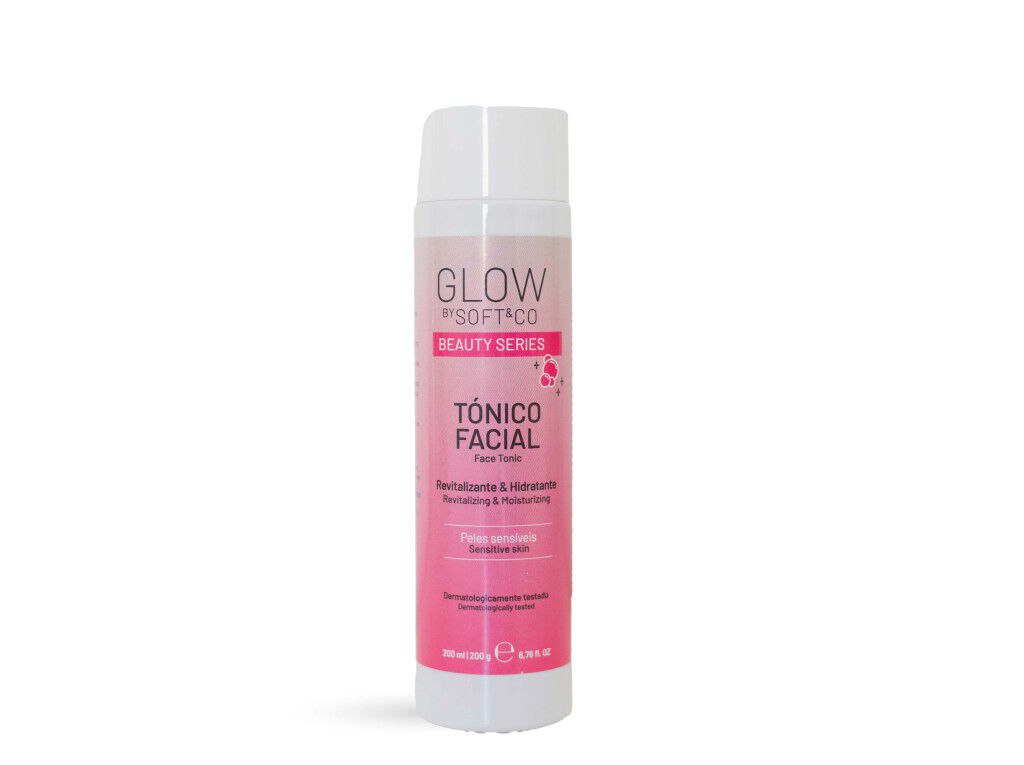 T&Oacute;NICO FACIAL GLOW BY SOFT&CO REVITALIZANTE E HIDRAT. 200 ML image number 1