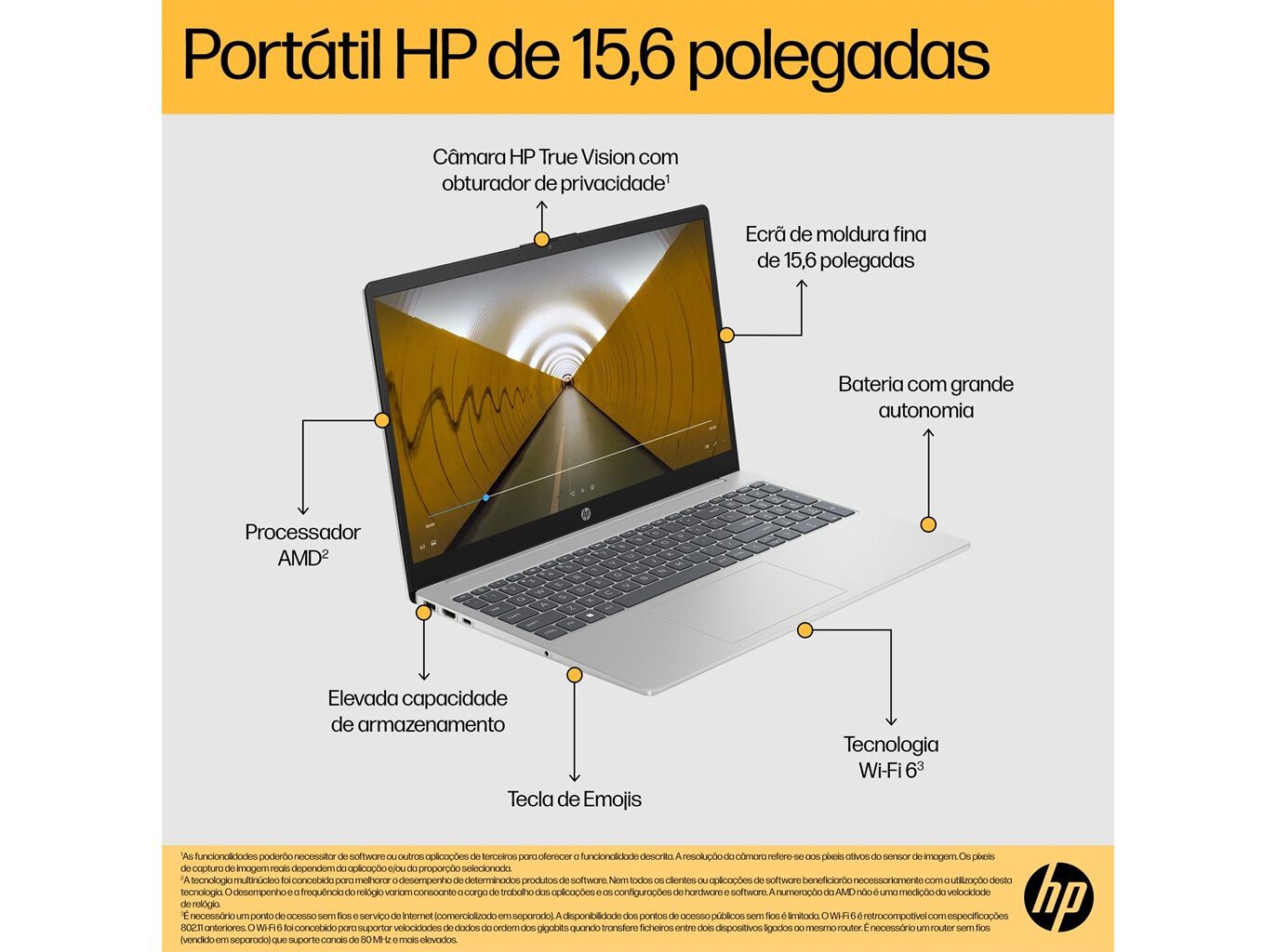 PORT&Aacute;TIL HP 15-FC0042NP (15.6" AMD RYZEN 7 7730U RAM:16GB 512GB) image number 1