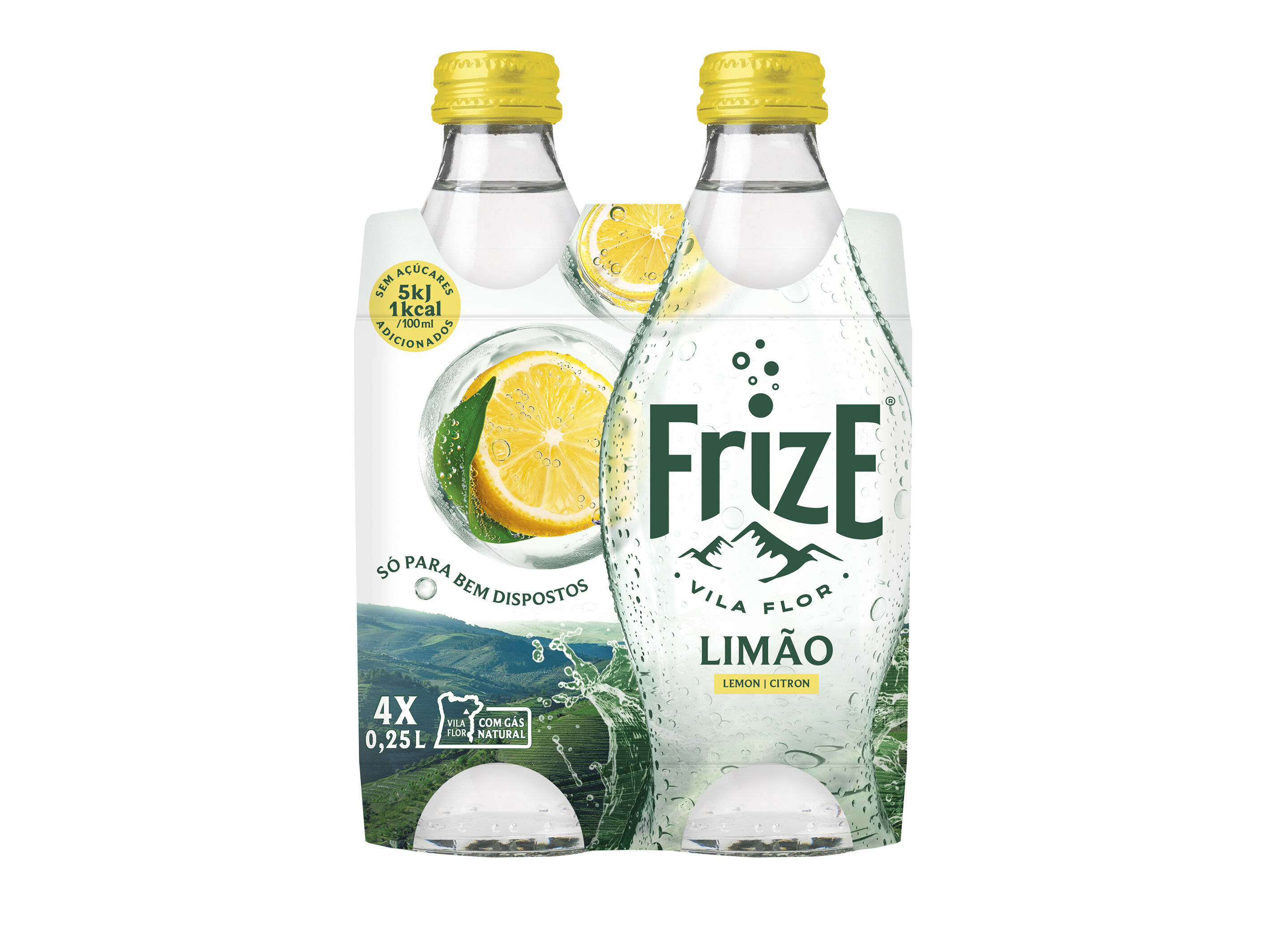 BEBIDA COM G&Aacute;S FRIZE LIM&Atilde;O 4X0.25L image number 1