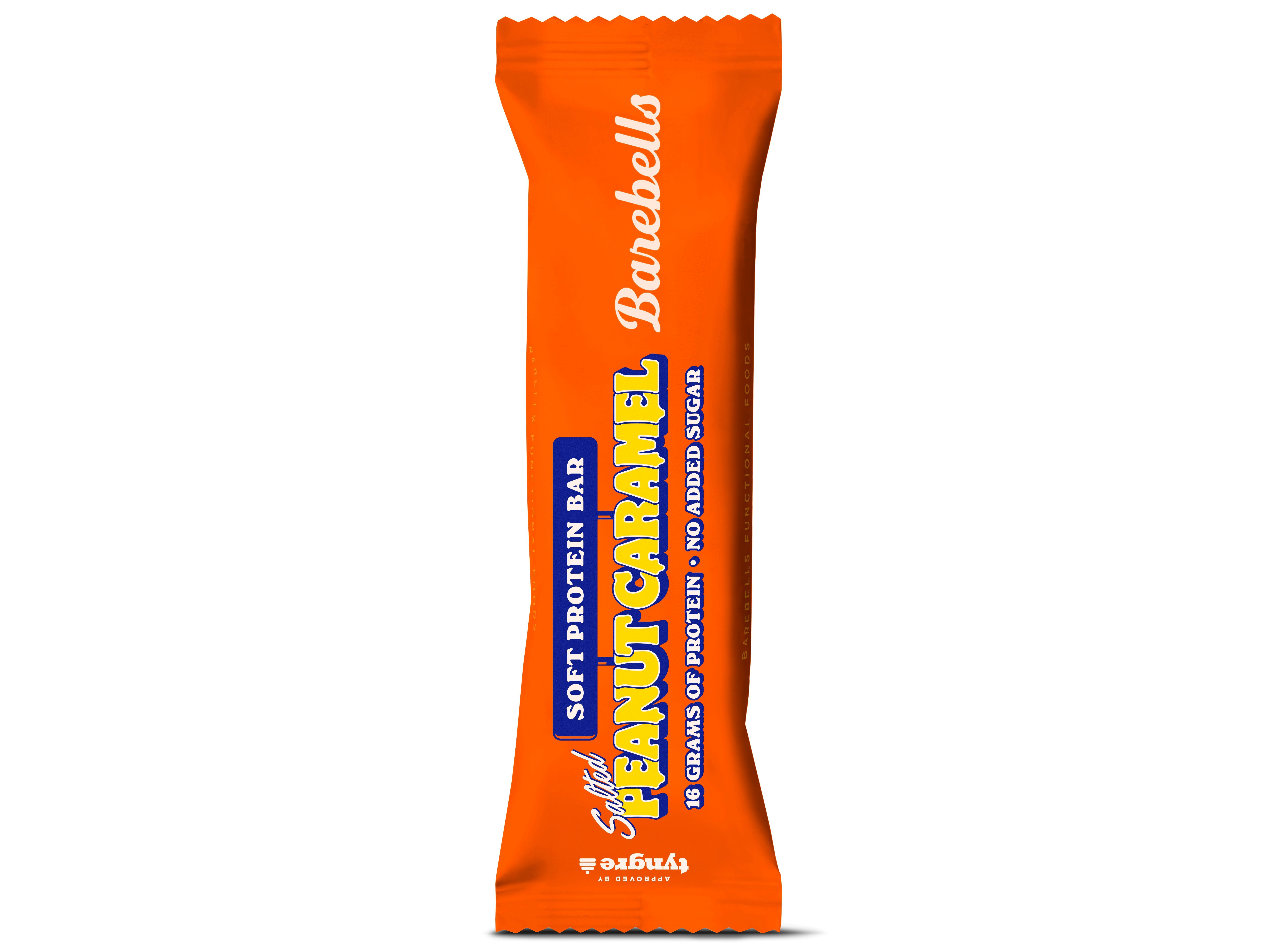 BARRA PROTEINA BAREBELLS AMENDOIM E CARAMELO 55G image number 1