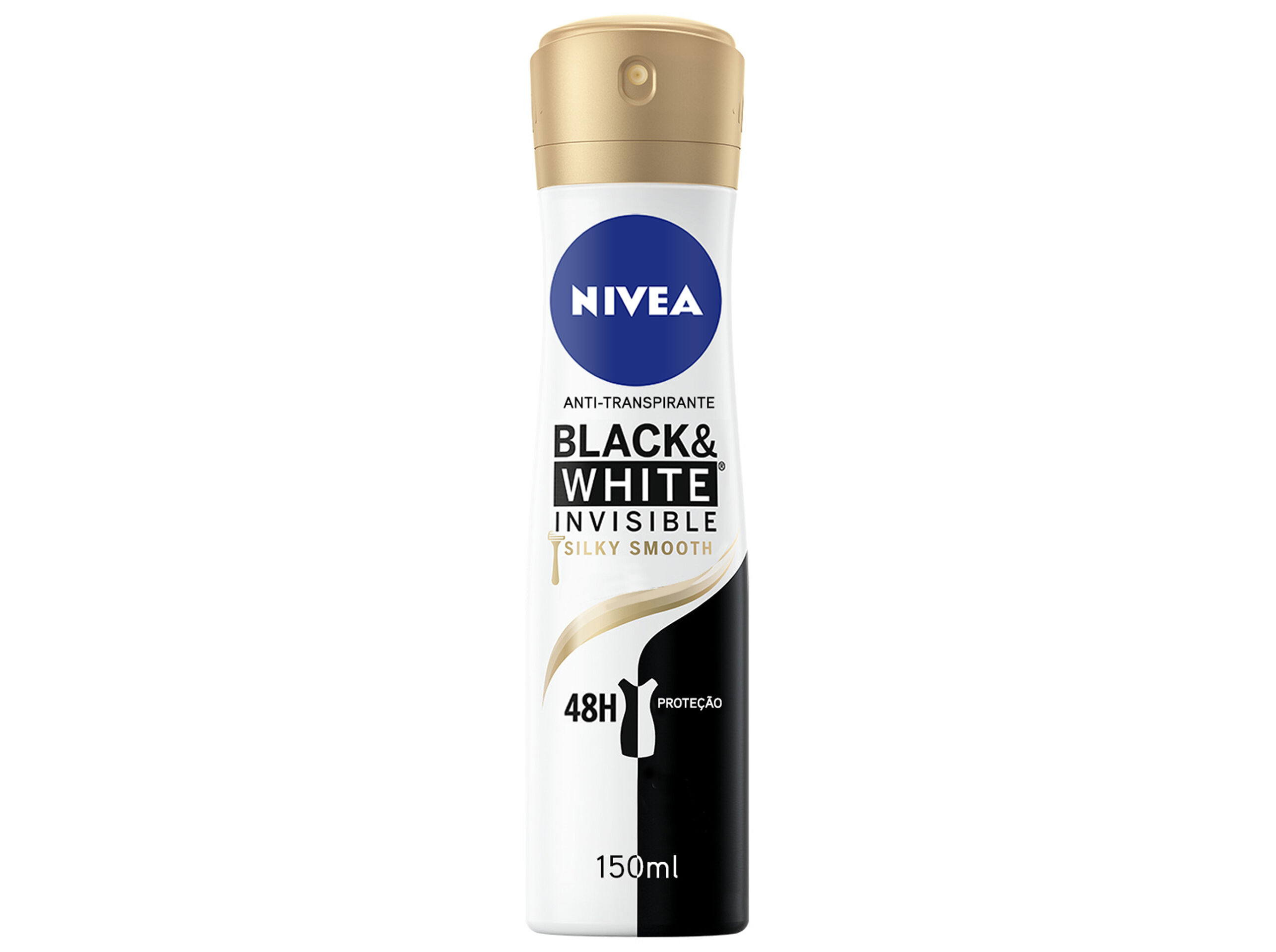 Desodorizante Spray Invisible for Black & White Silky Smooth NIVEA 150 ml image number 0