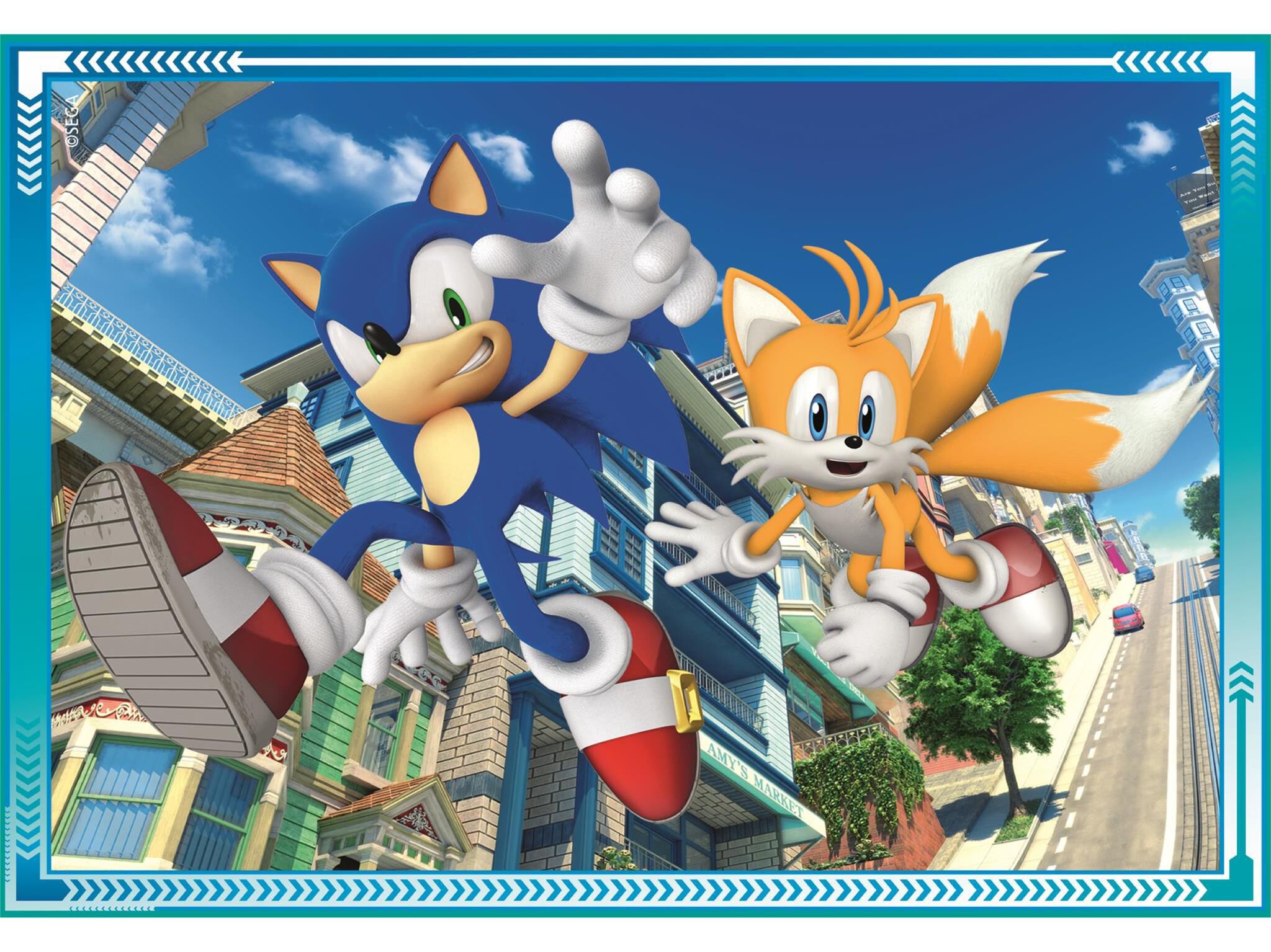 PUZZLE 4 EM 1 CLEMENTONI SONIC image number 2