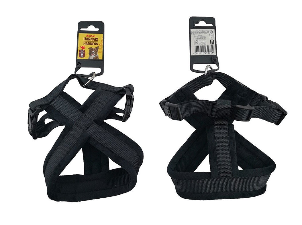 PEITORAL POLIESTER AUCHAN PRETO S 1.5CMX20-40CM image number 0