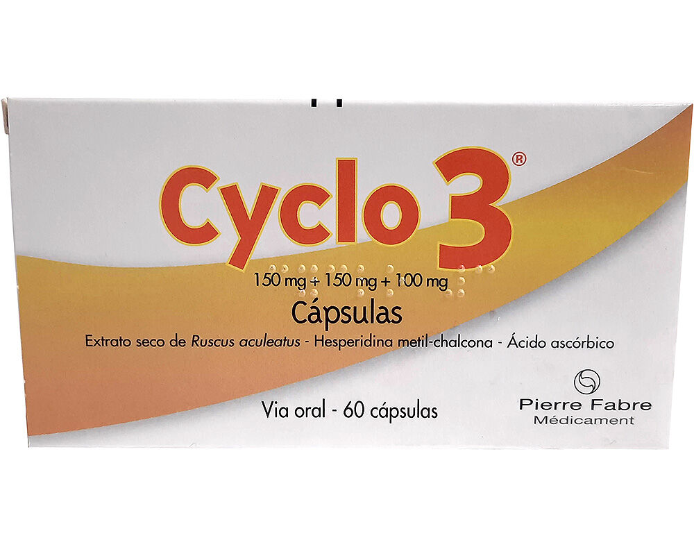 C&Aacute;PSULAS CYCLO 3 150+150+100MG 60UN image number 0