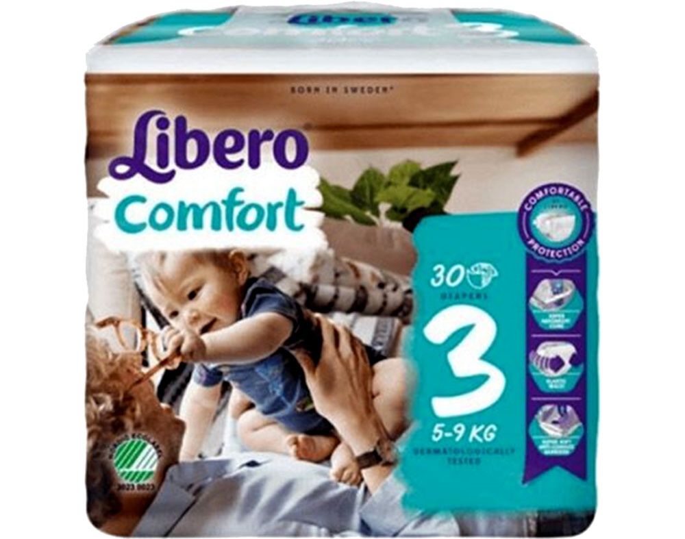 FRALDAS LIBERO COMFORT T3 5-9KG 30UN