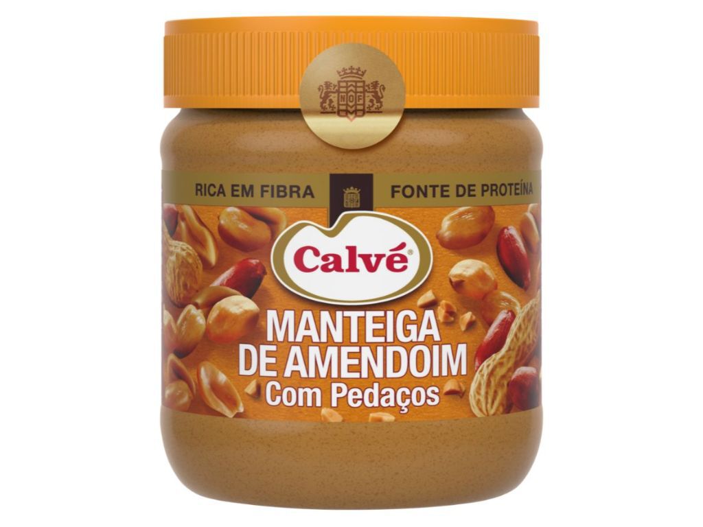 MANTEIGA CALV&Eacute; AMENDOIM PEDA&Ccedil;OS 350G
