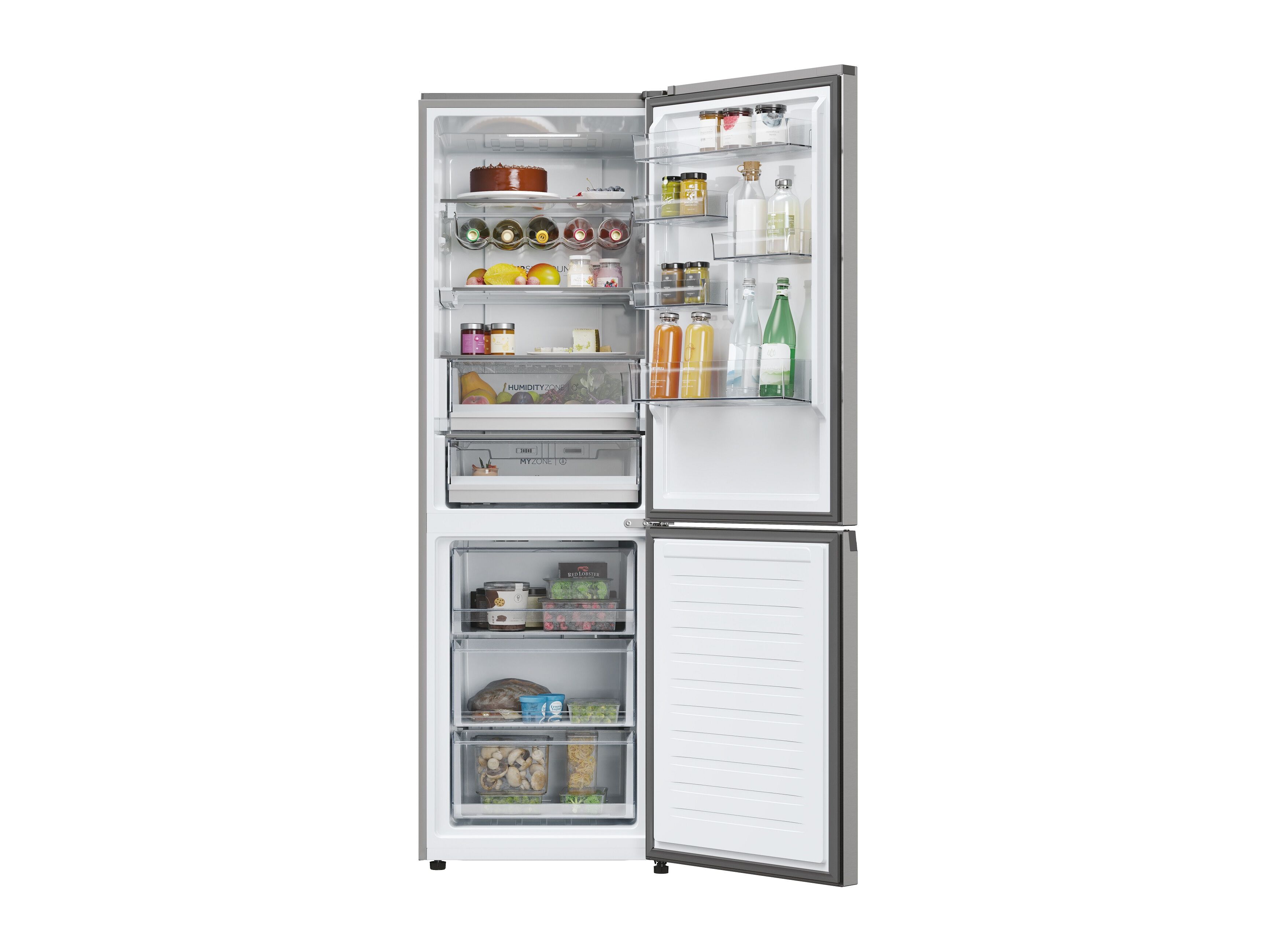 FRIGOR&Iacute;FICO COMBINADO HAIER HDPW5618CNPK NO FROST C 352L INOX image number 6