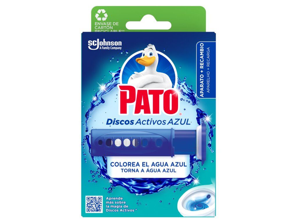 BLOCO SANIT&Aacute;RIO DISCOS PATO APARELHO &Aacute;GUA AZUL 36ML image number 0